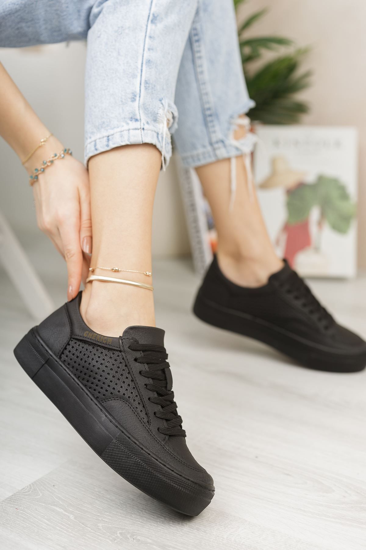 devrialemshoes CH015 CST First Edition Kadın Ayakkabı SIYAH