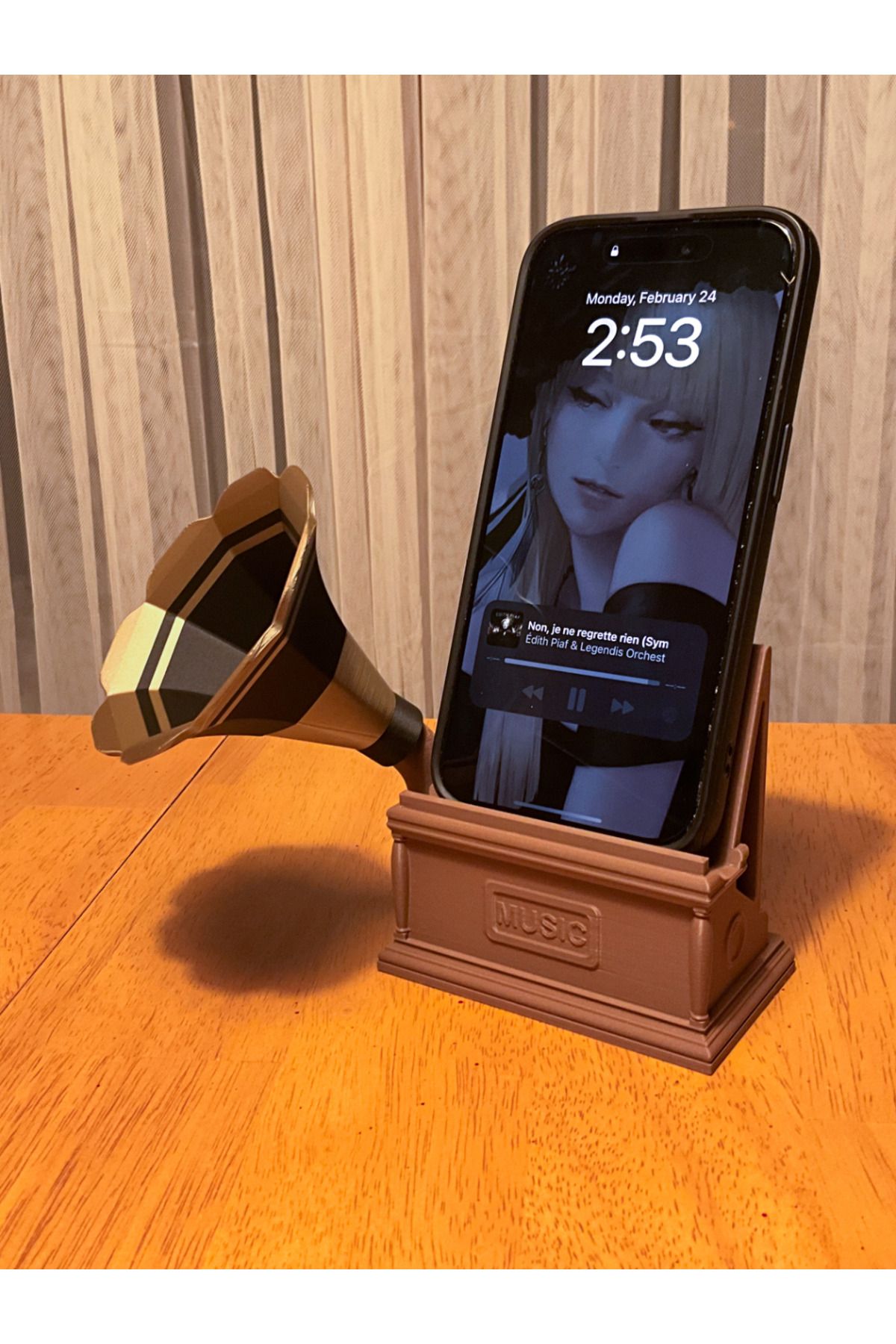 printastic Gramafon Ses Yükseltici Telefon Standı