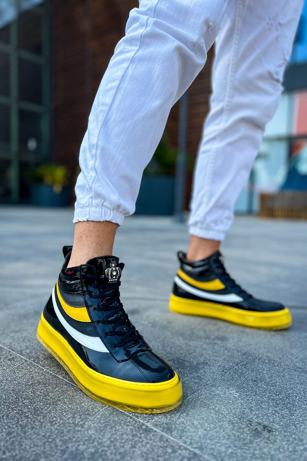 devrialemshoes CH973 Majesty SRT Erkek Bot SARI