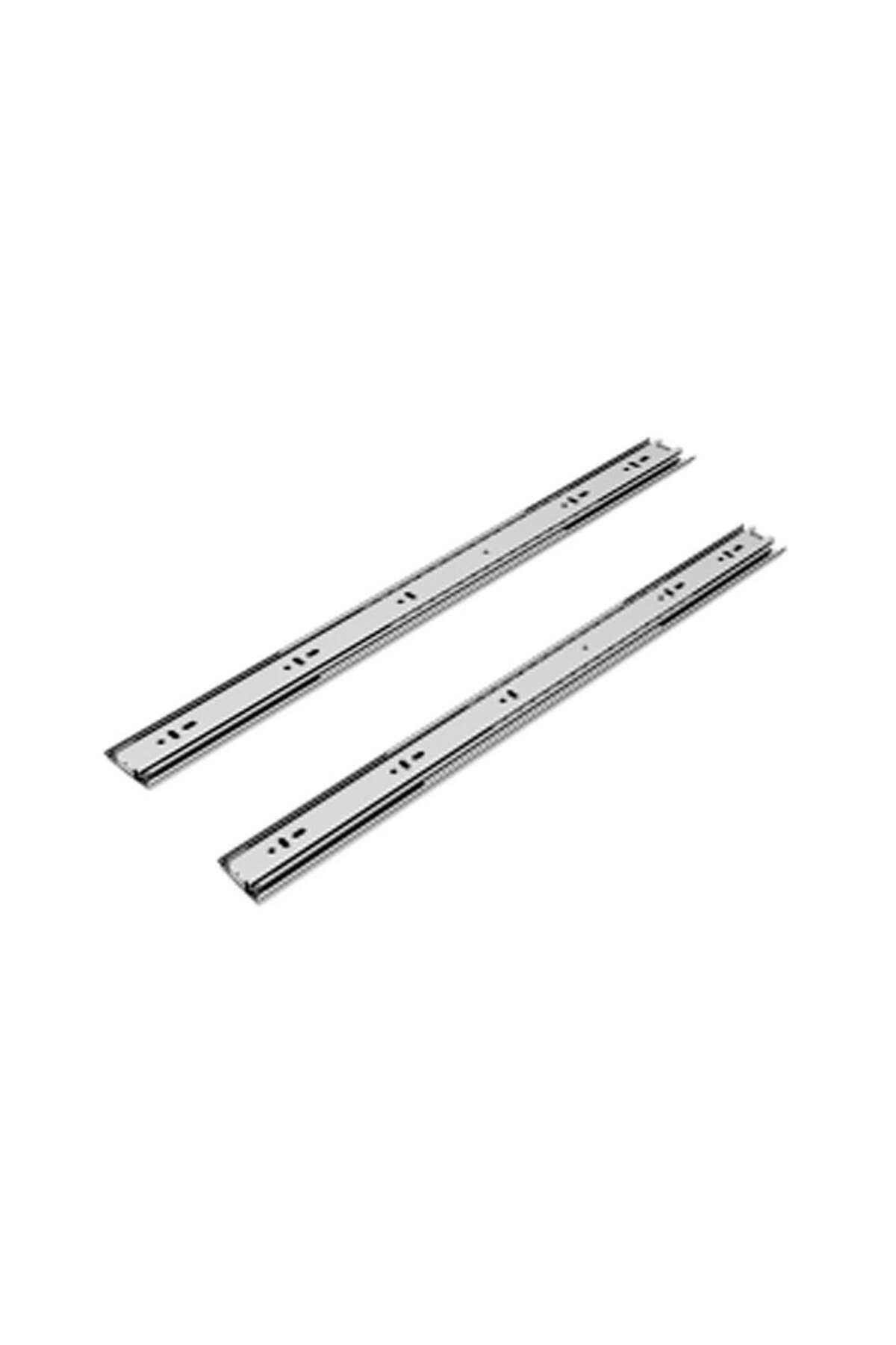 Mikasso So Class Çekmece Rayı 43 Mm X 40 Cm Galvaniz Çekmece Rayları Beyaz