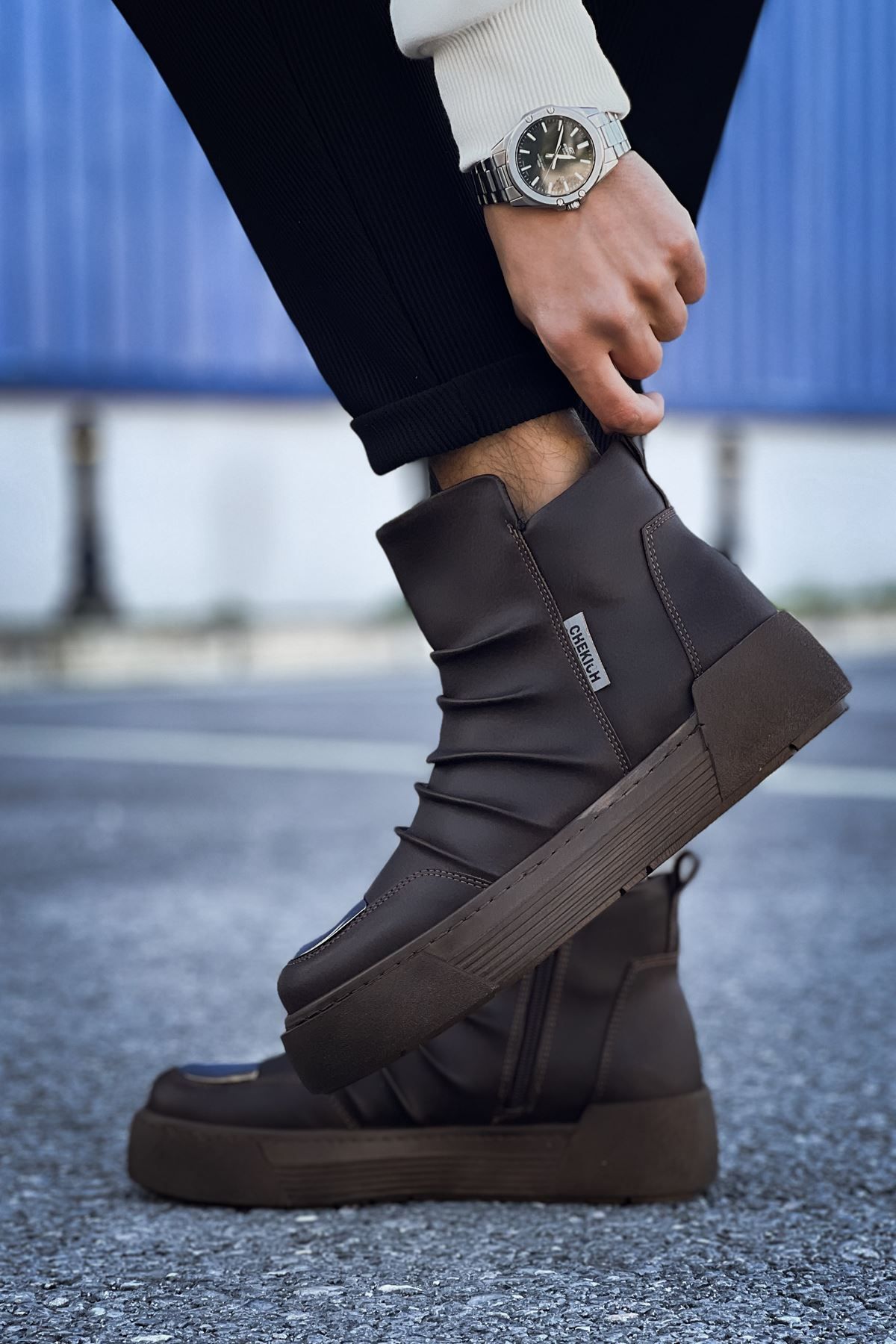 devrialemshoes CH113 CRT Swat Erkek Bot KAHVE