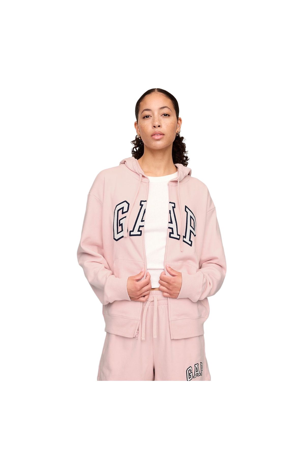 GAP Logo Relaxed Fermuarlı Sweatshirt - 727433