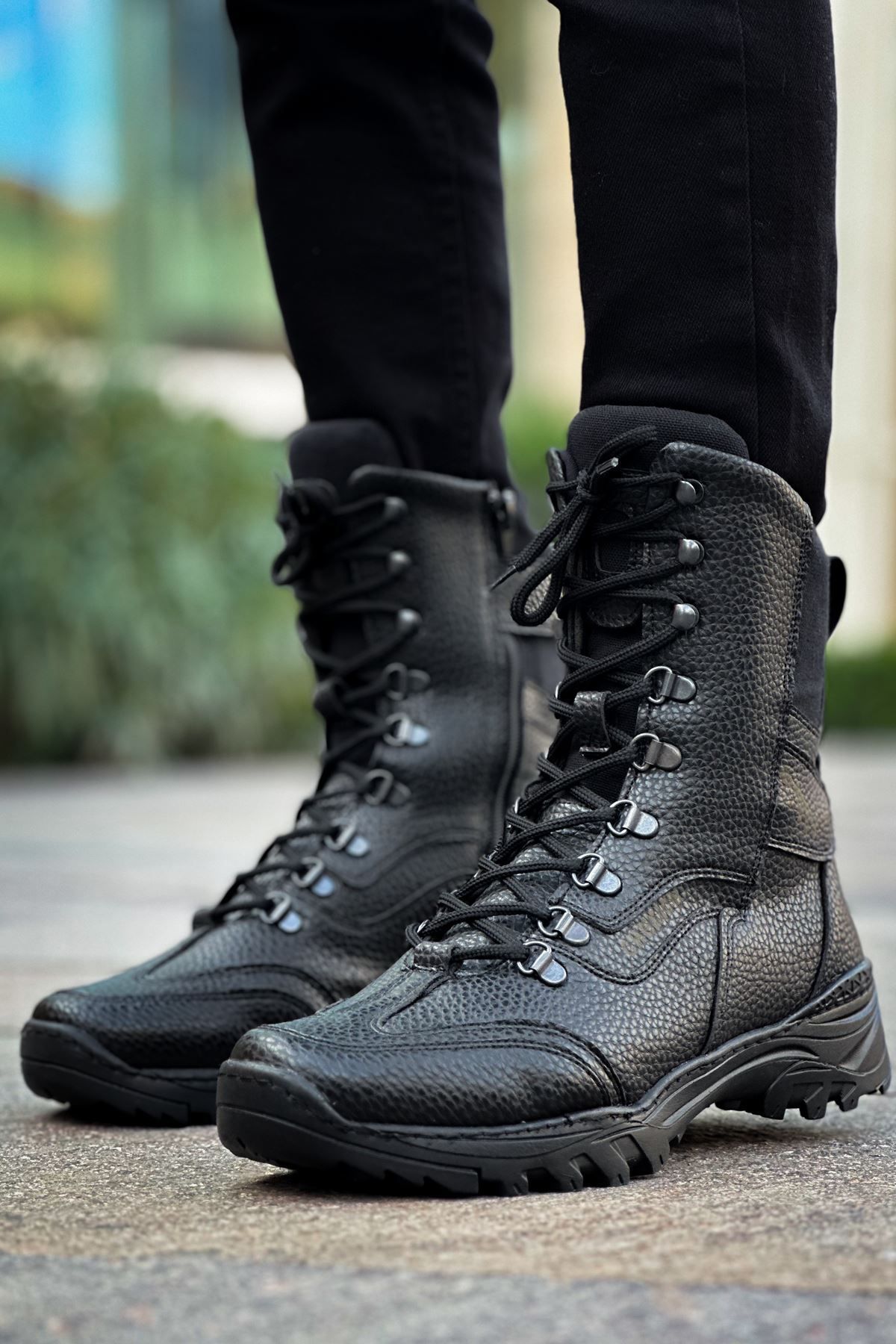 devrialemshoes CH051 RST Scalatore Erkek Bot SIYAH