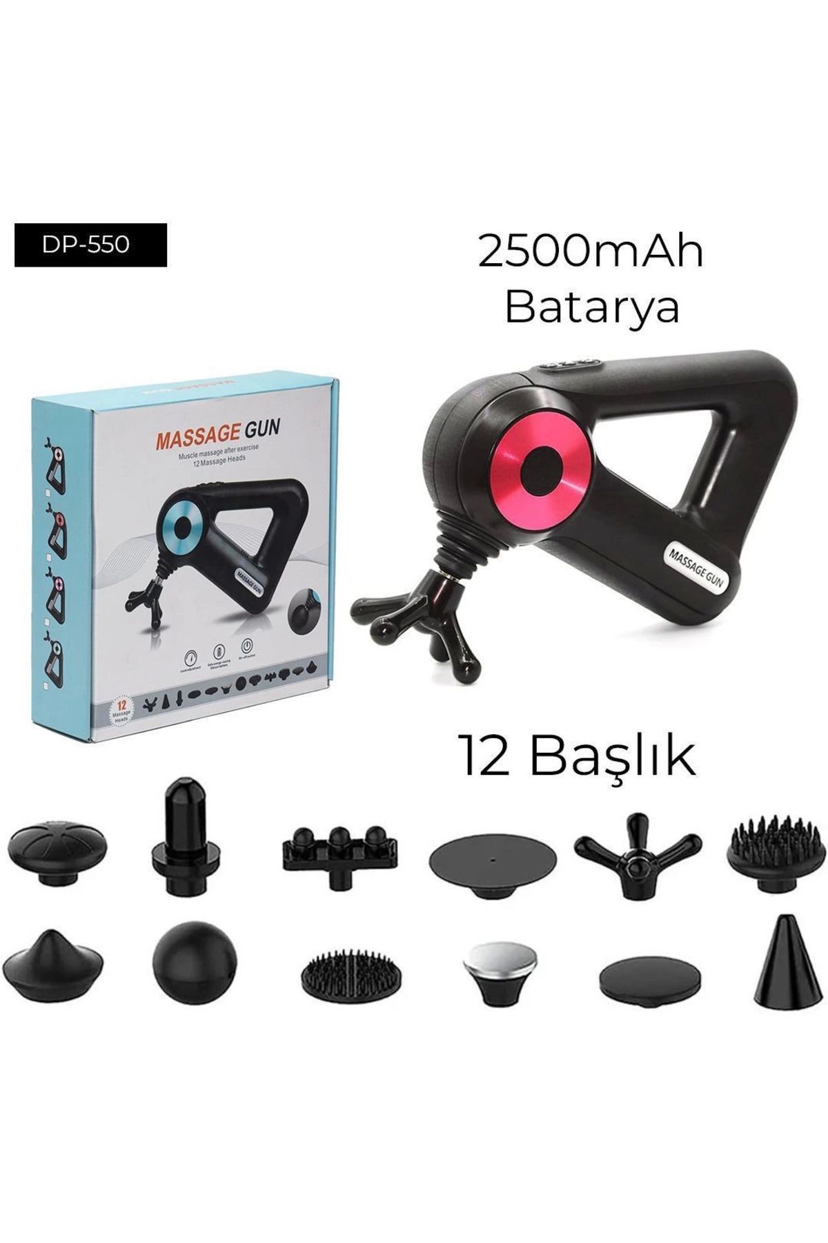 YNT İthalat 12 Başlıklı Masaj Aleti