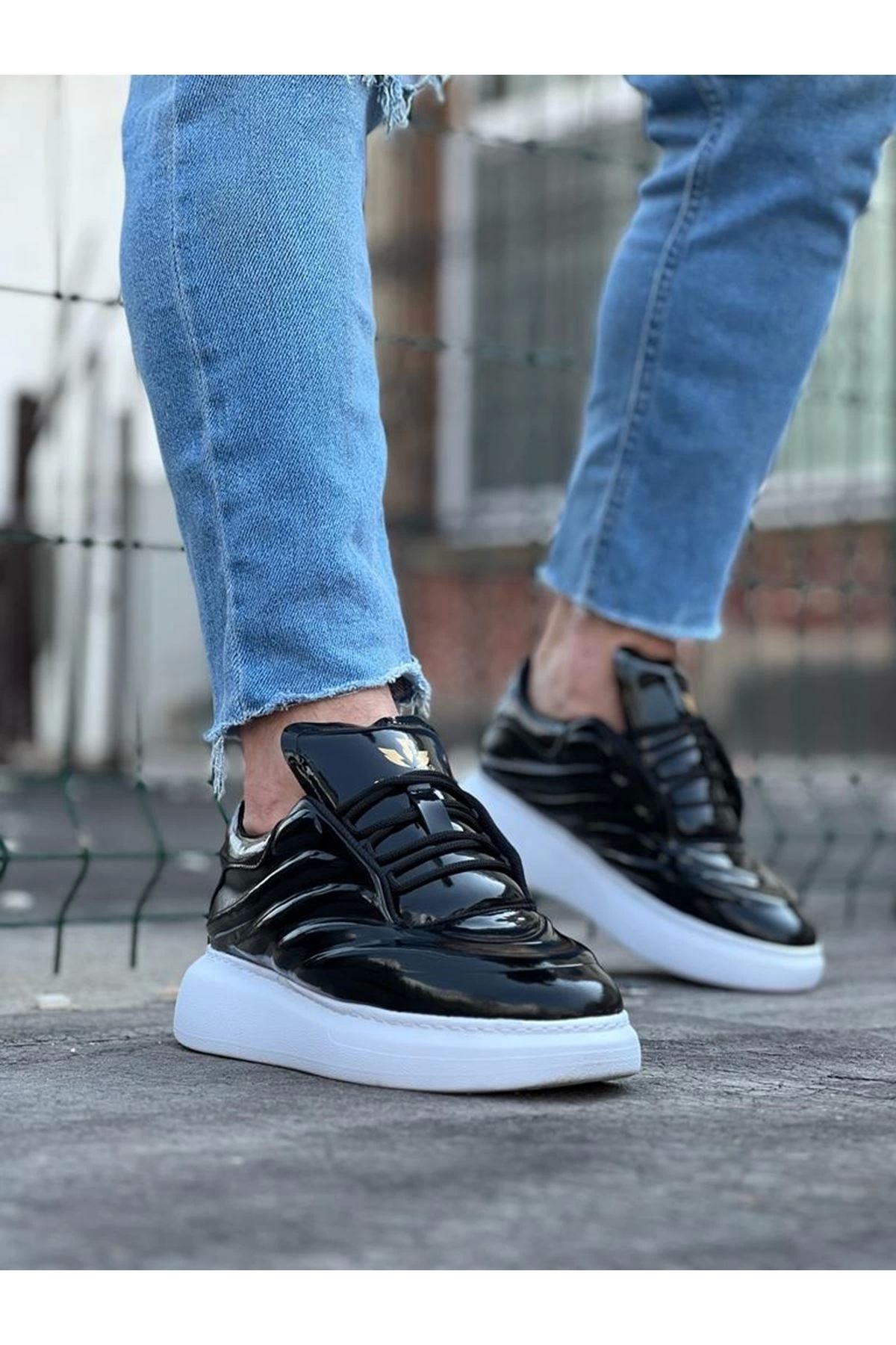 Litae Trend094 Siyah Rugan Erkek Casual Ayakkabı