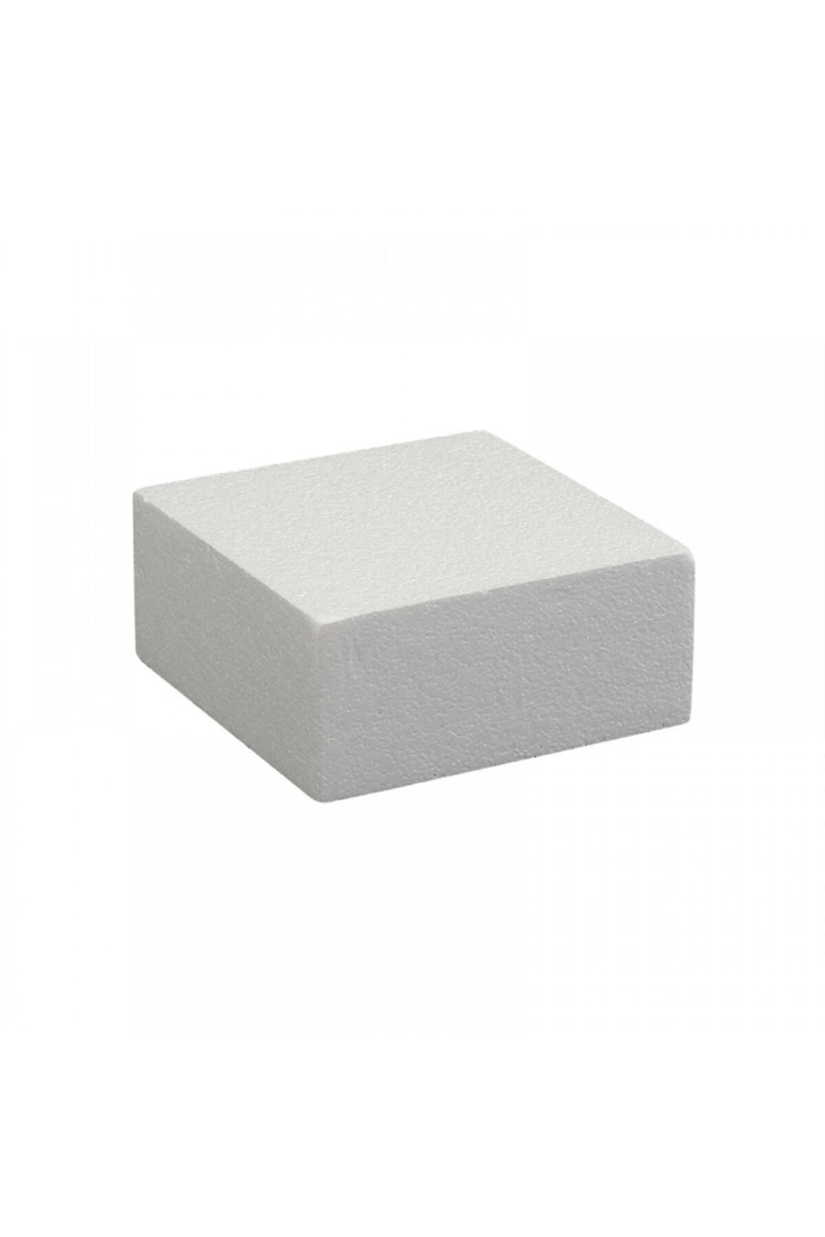 Mikasso Strafor Kare Maket Pasta Altlığı Taban 18x18x15 Cm BEYAZ 18 x 13 x 15,5 Tekli Koruma Köpüğü TR IŞILT