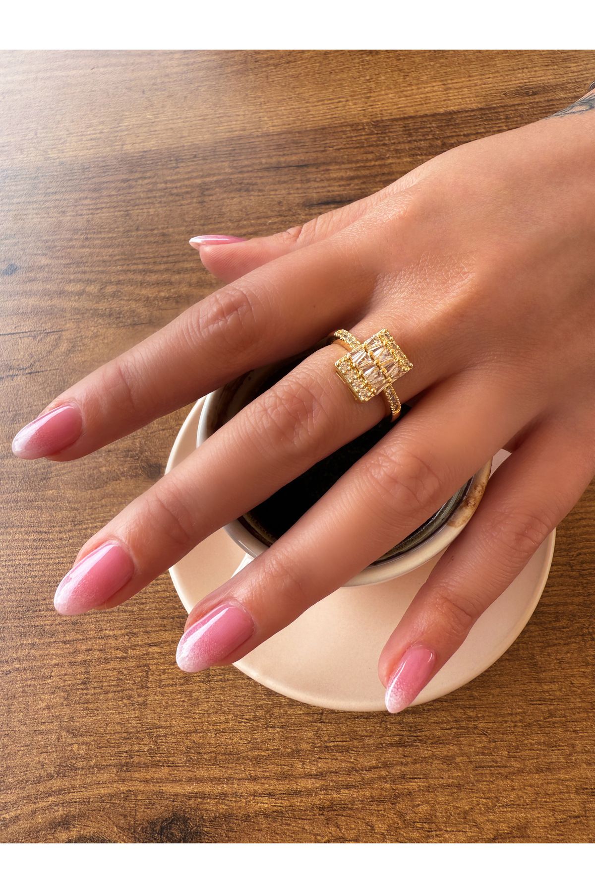 HeyYou Jewelry Ayarlanabilir royal yüzük