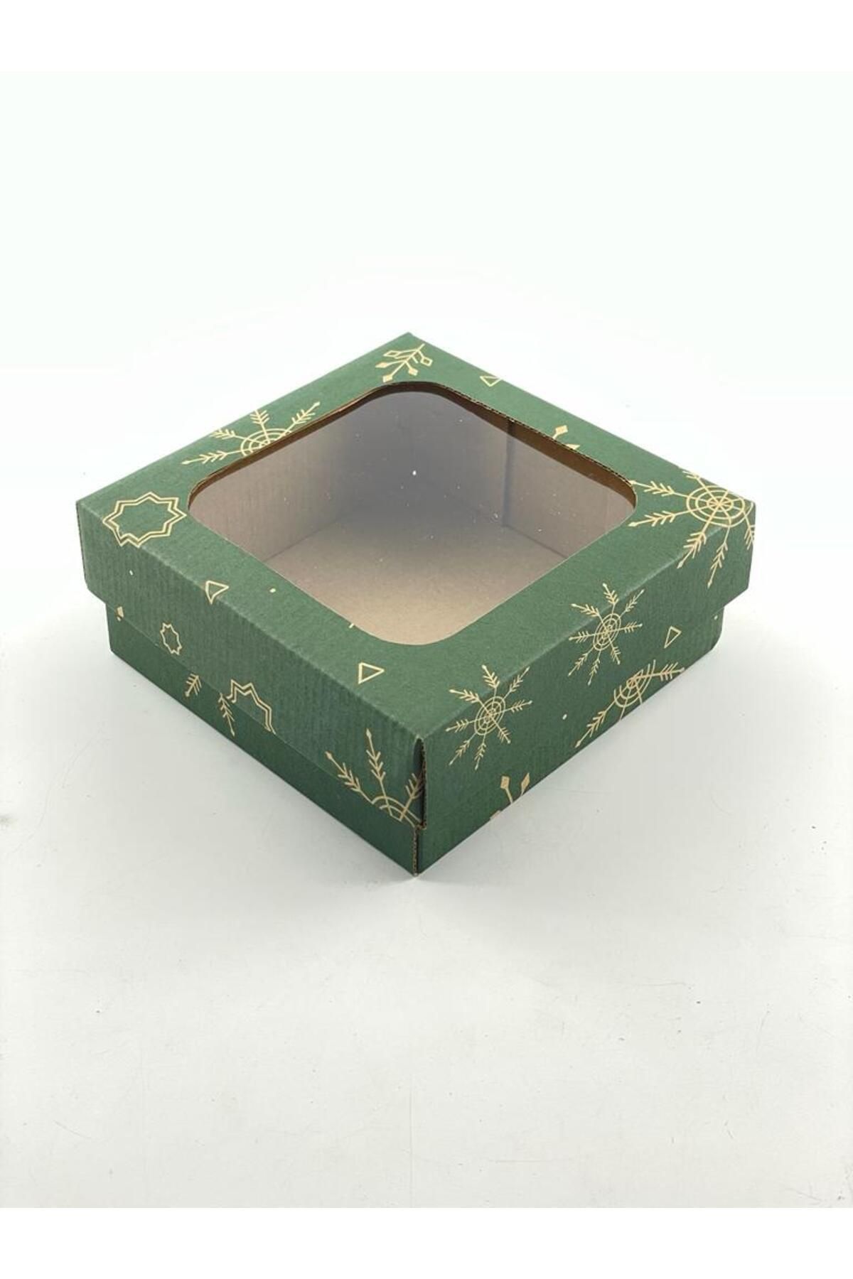 Mikasso 15x15x6 Hediyelik Kutu Kraft Kutu Karton Kutu YIlbaşı Kutusu Pasta Kutusu Kargo Kutusu (10 ADET) 70