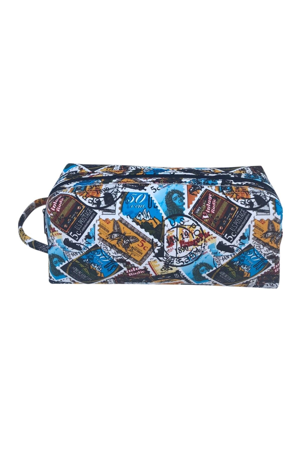 Wallery Bags Çok Amaçlı El Çantası – Makyaj & Seyahat & Tıraş Organizer – Fermuarlı Kumaş Çanta