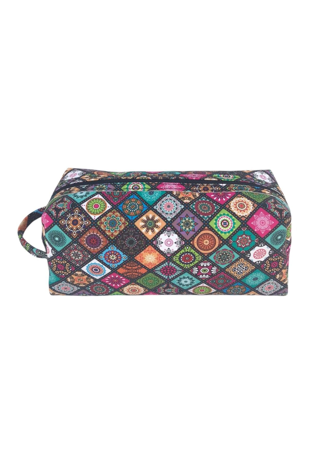 Wallery Bags Çok Amaçlı El Çantası – Makyaj & Seyahat & Tıraş Organizer – Fermuarlı Kumaş Çanta