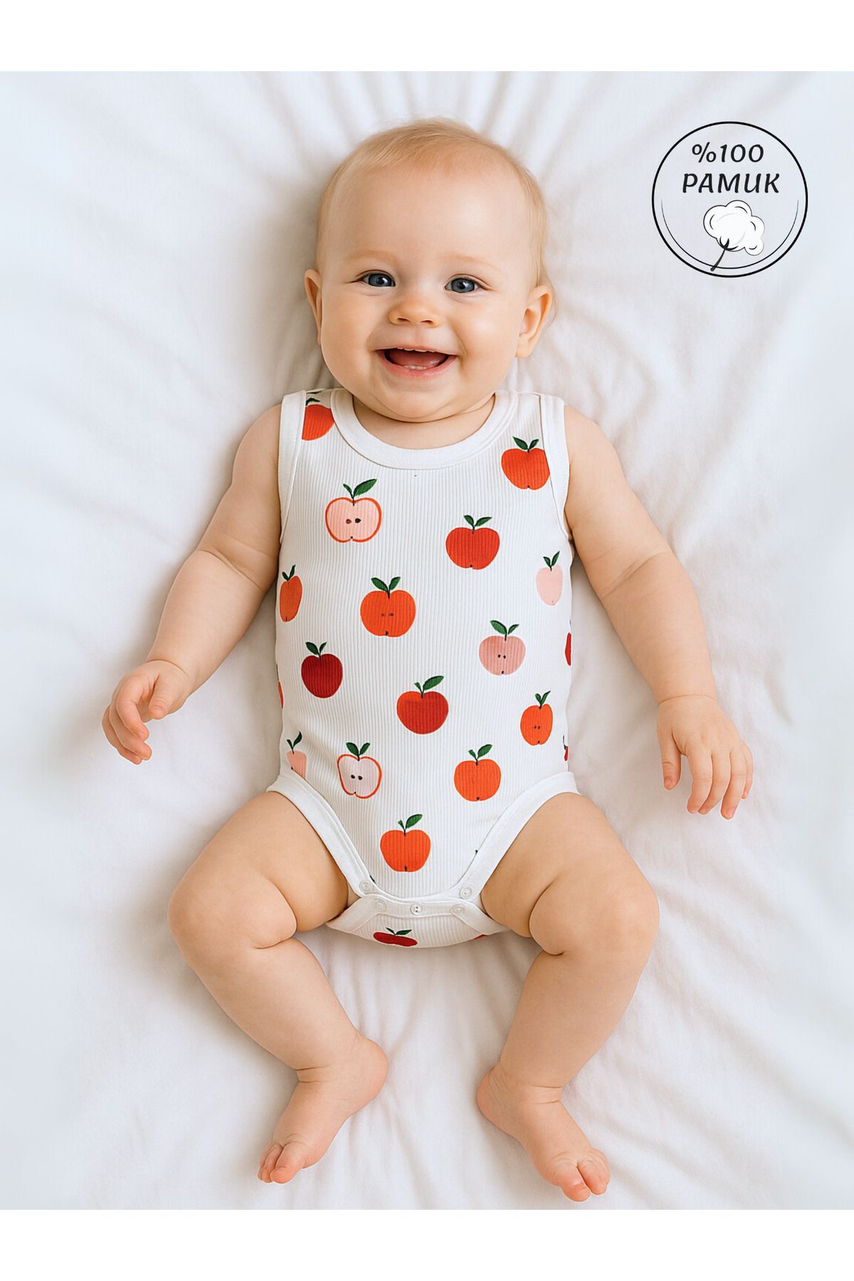 GizaKids %100 Pamuklu Kız Bebek Çıtçıtlı Body Zıbın