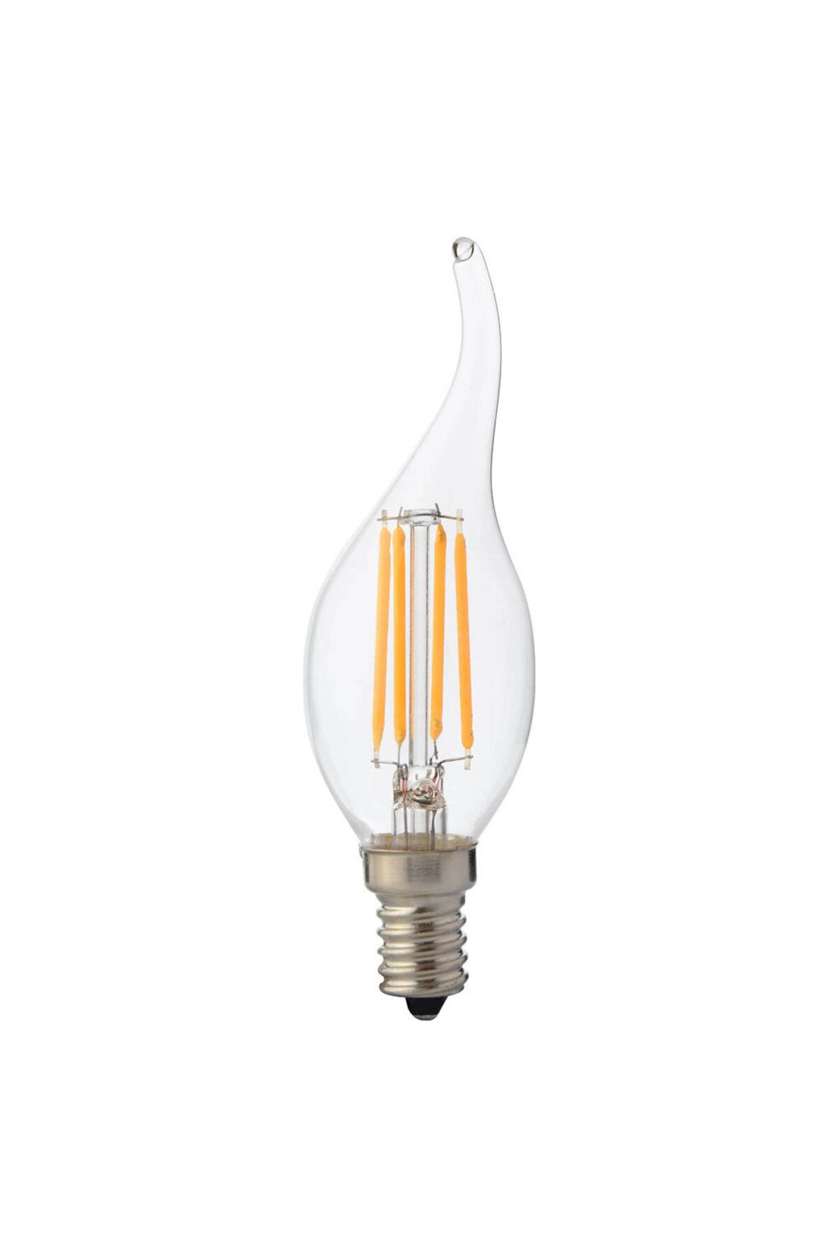 Horoz FLAME-4W BEYAZ KIVRIK FİLAMENT LED AMPUL E14