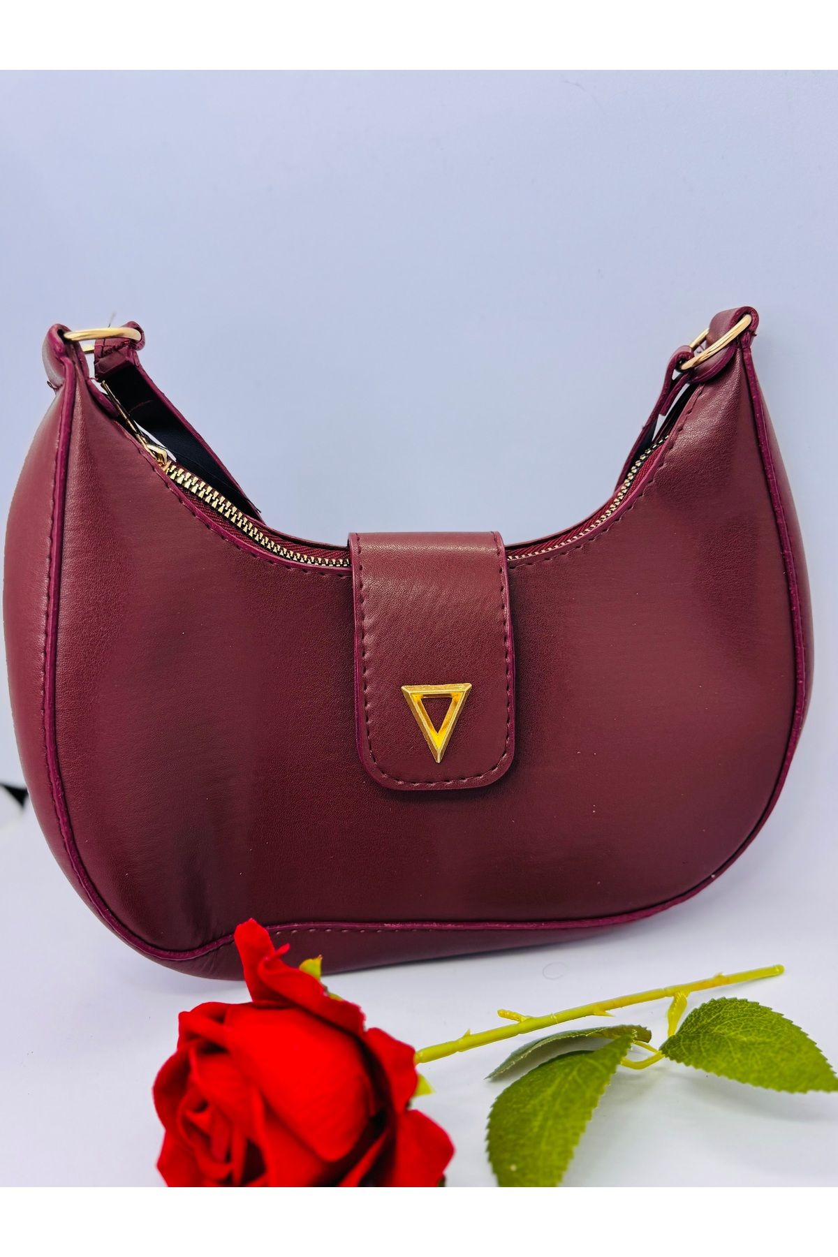shop Kadın Bordo Kol Çantası