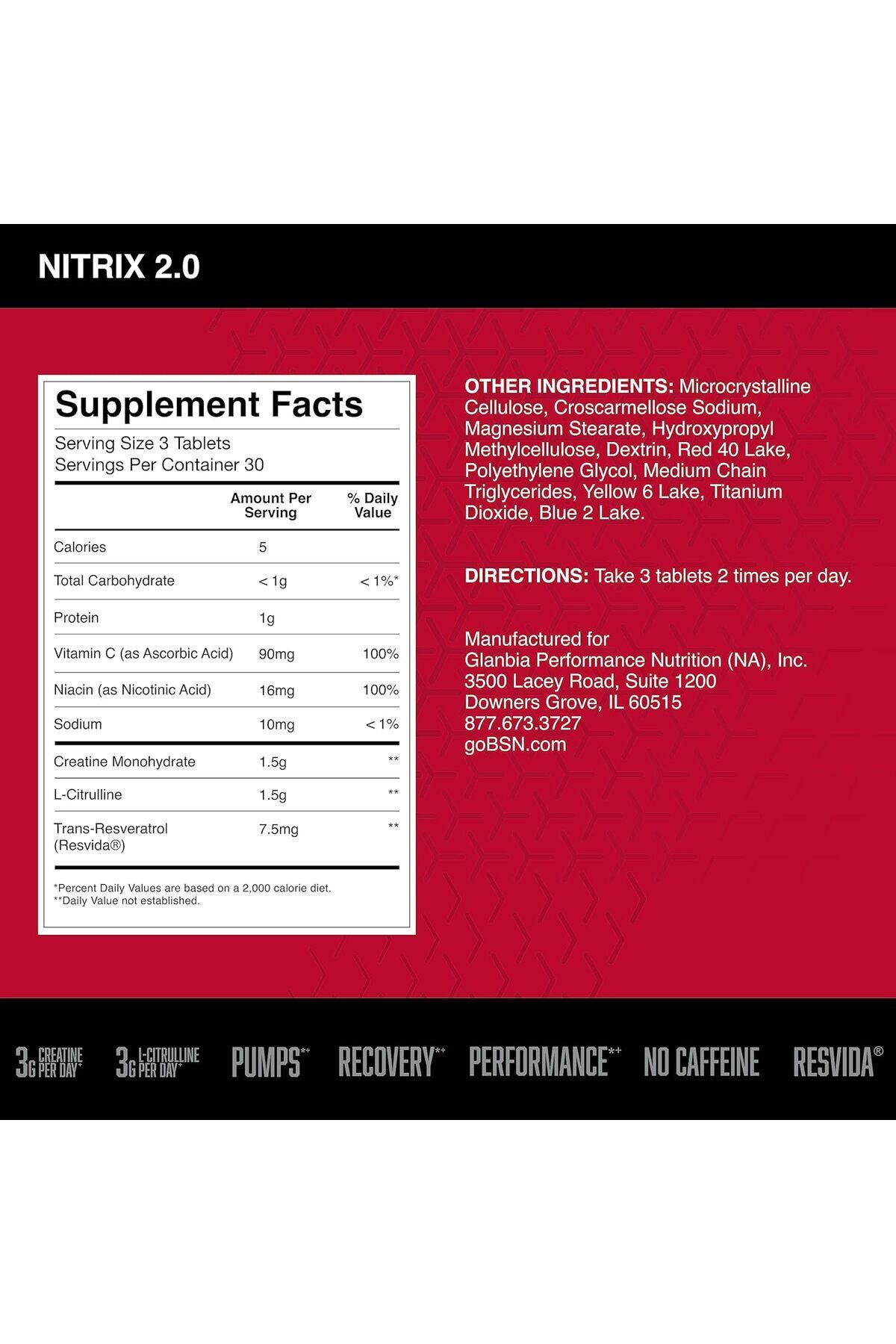 BSN-Nitrix Concentrate, 90 Tablets 3