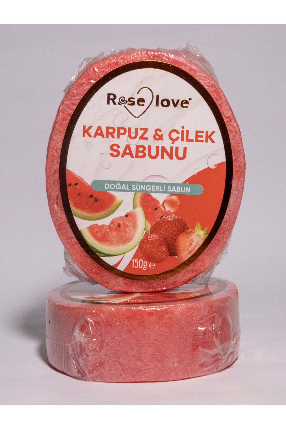 RoseLove SÜNGERLİ KARPUZ ÇİLEK SABUNU