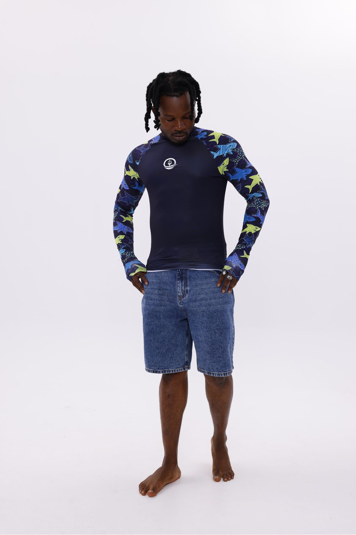 NEPTUNUS SHOP UPF50,ERKEK UZUN KOLLU RASHGUARD,SU SPORLARI ÜST GİYİM
