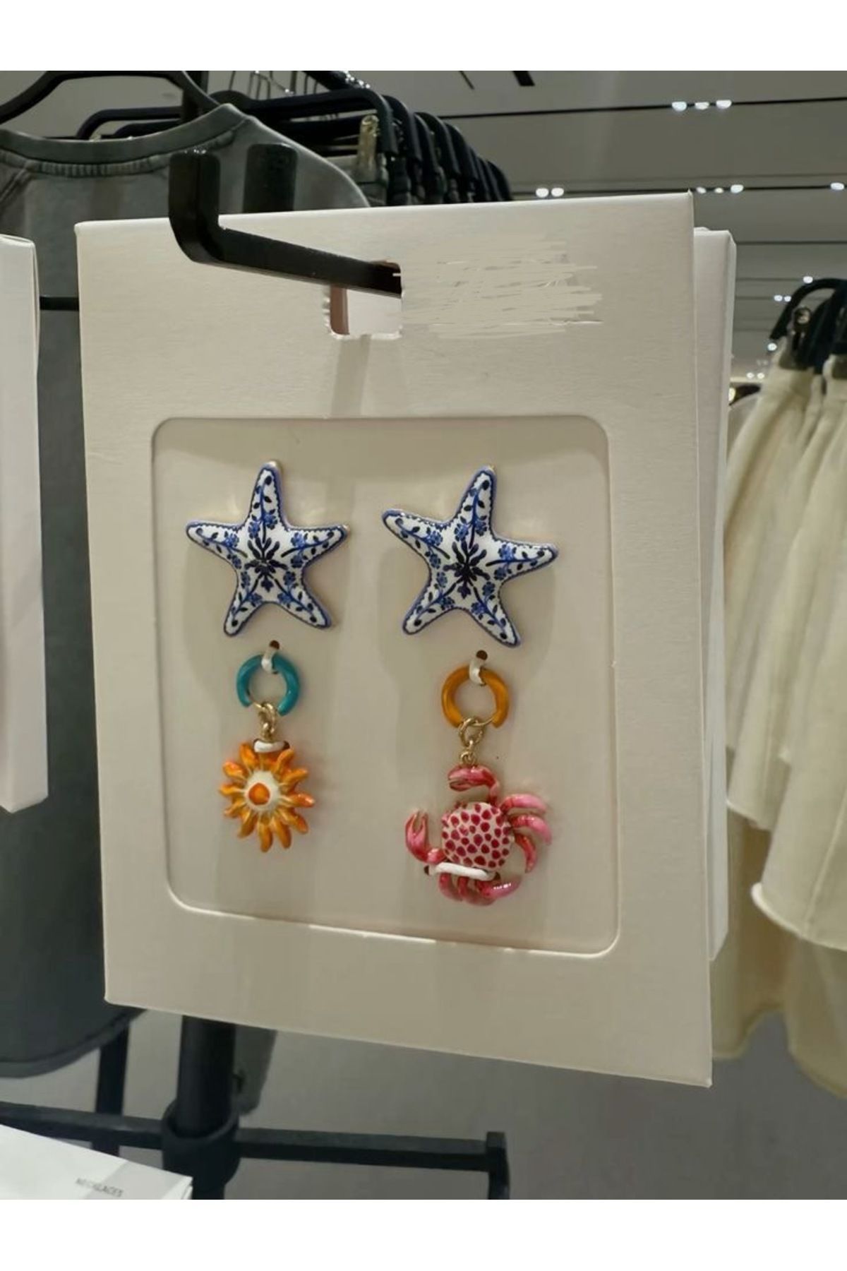2020 Atelier Zra Model Yengeç Küpe Yıldız Küpe Seti