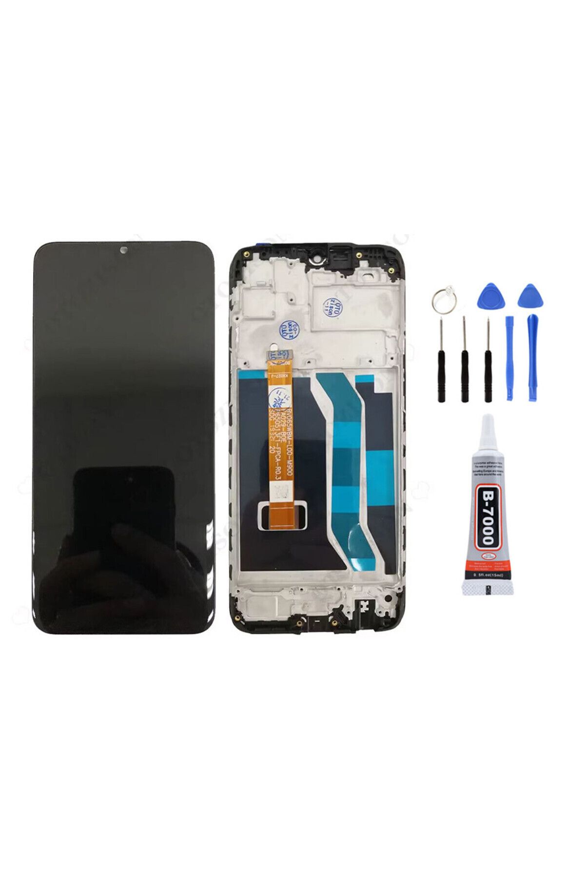 TamirCep Oppo Realme C3 Uyumlu Çıtalı Uyumlu Ekran Lcd Dokunmatik Tamir Seti