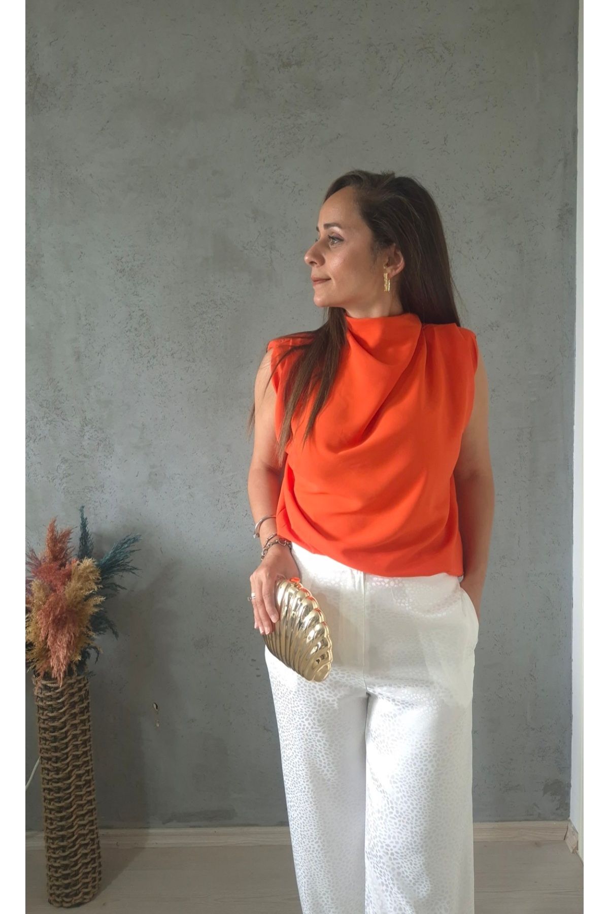 Butik Degaje yaka bluz