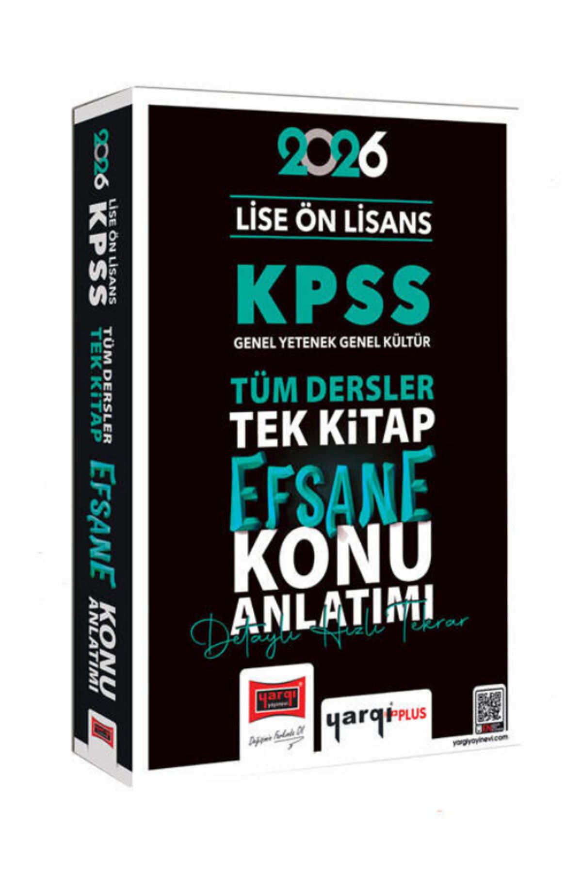 Yargı Yayınları 2026 KPSS Lise Ön Lisans Tüm Dersler Tek Kitap Efsane Konu Anlatımı