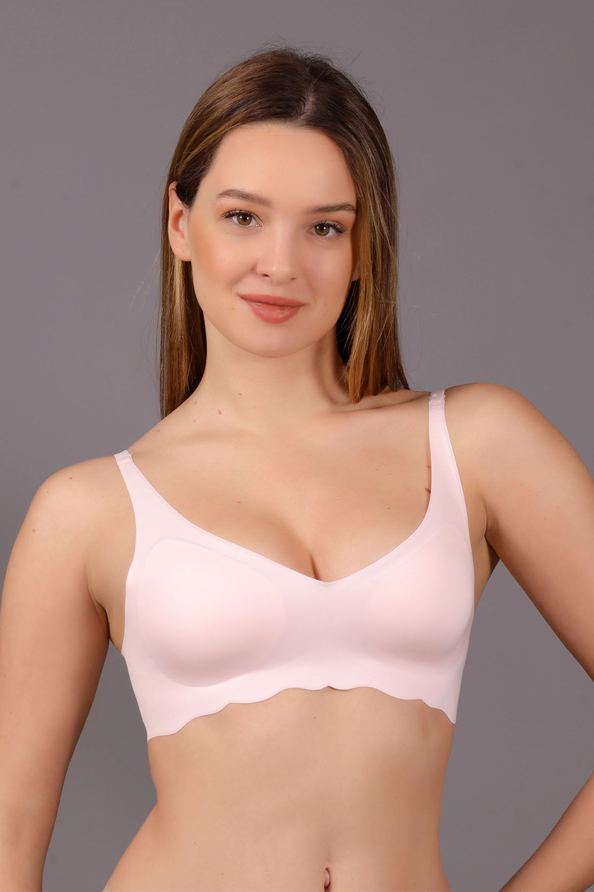 NEWBRA LINGERIE Balensiz Dikişsiz Lazer Çıkarılabilir Pedli Sütyen