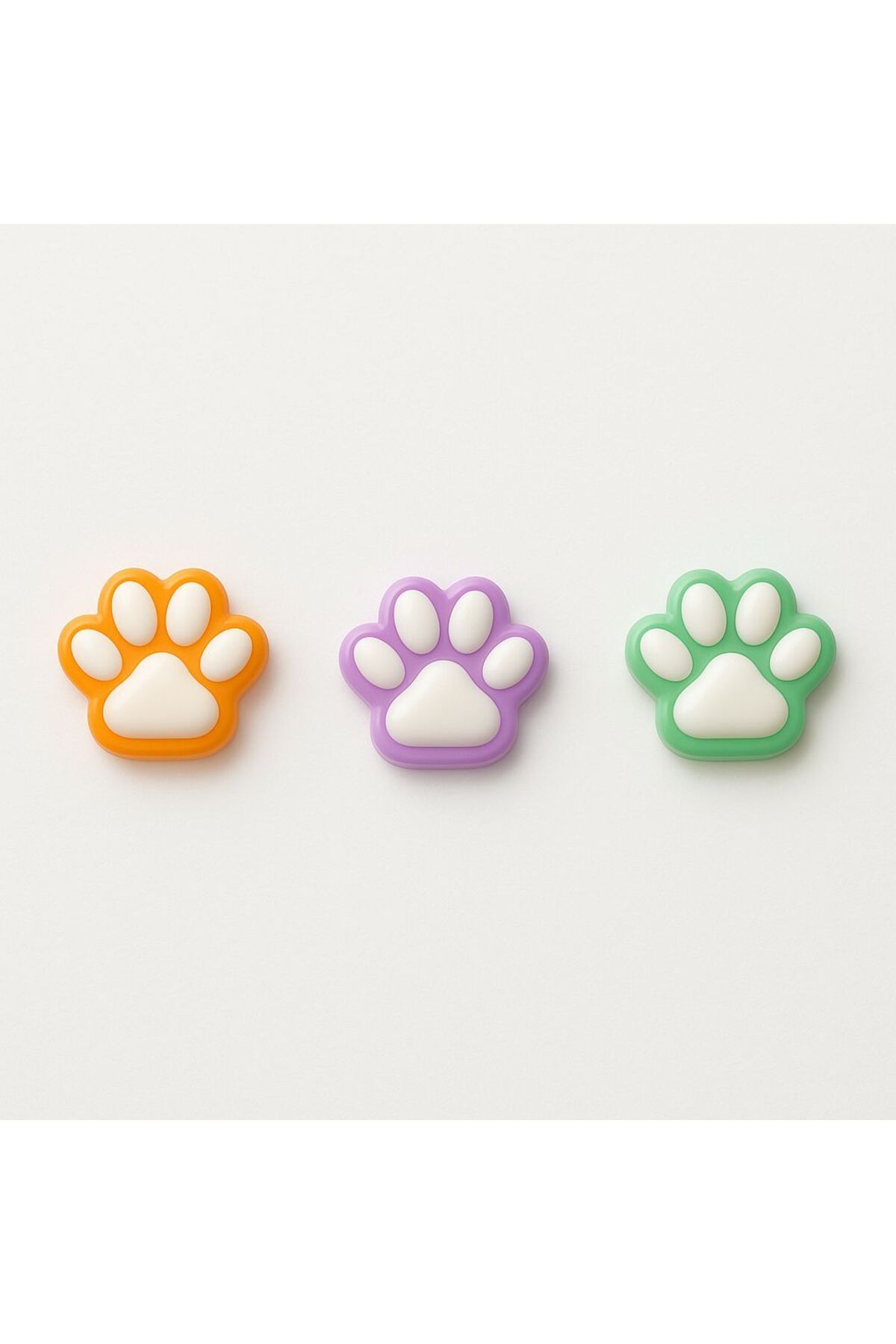 Umut 3 Adet Mini Kedi Patisi-Yapışabilen Sukuşi - Squishy Pati- Muhteşem Hisli Pati -3 cm Stres Oyuncak