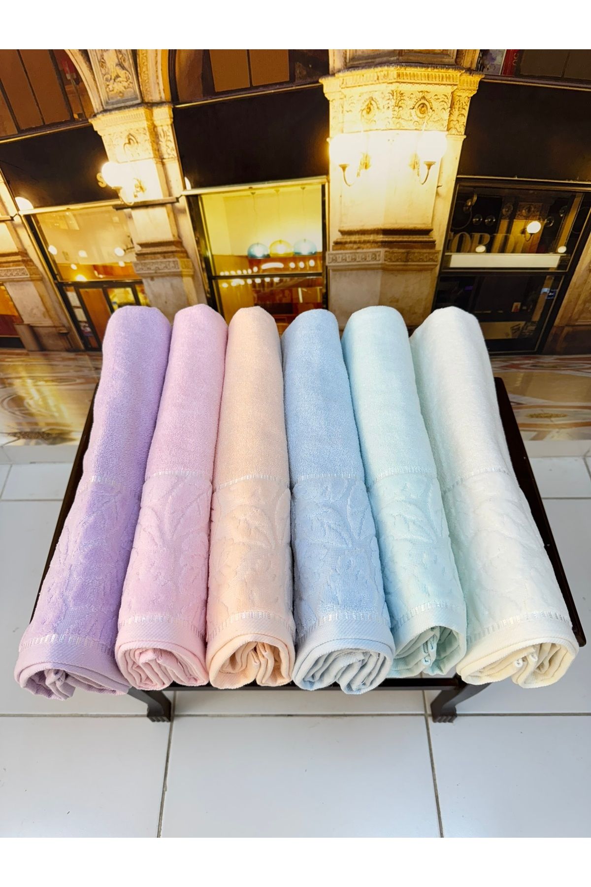 Artiva Home Collection %100 Pamuklu Jakarlı Kısmi Kadife Lüx El ve Banyo Havlu Takımı