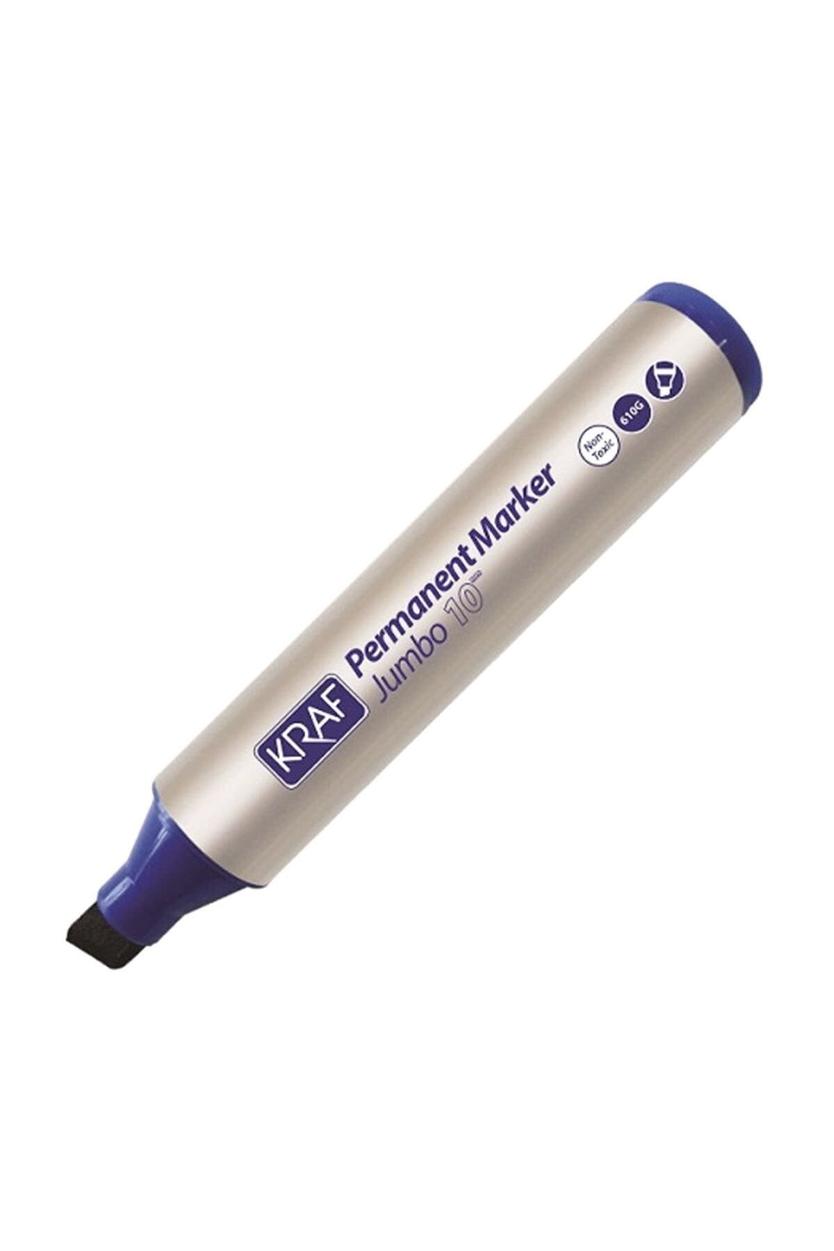 Mikasso Jumbo Permanent Marker 10 Mm Mavi 10'lu Kutu