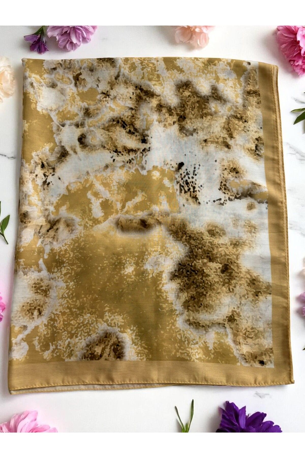 Lavena scarfs-Bohemian Series Bohemian Pattern Cotton Digital Soft Shawl - Yellow 4