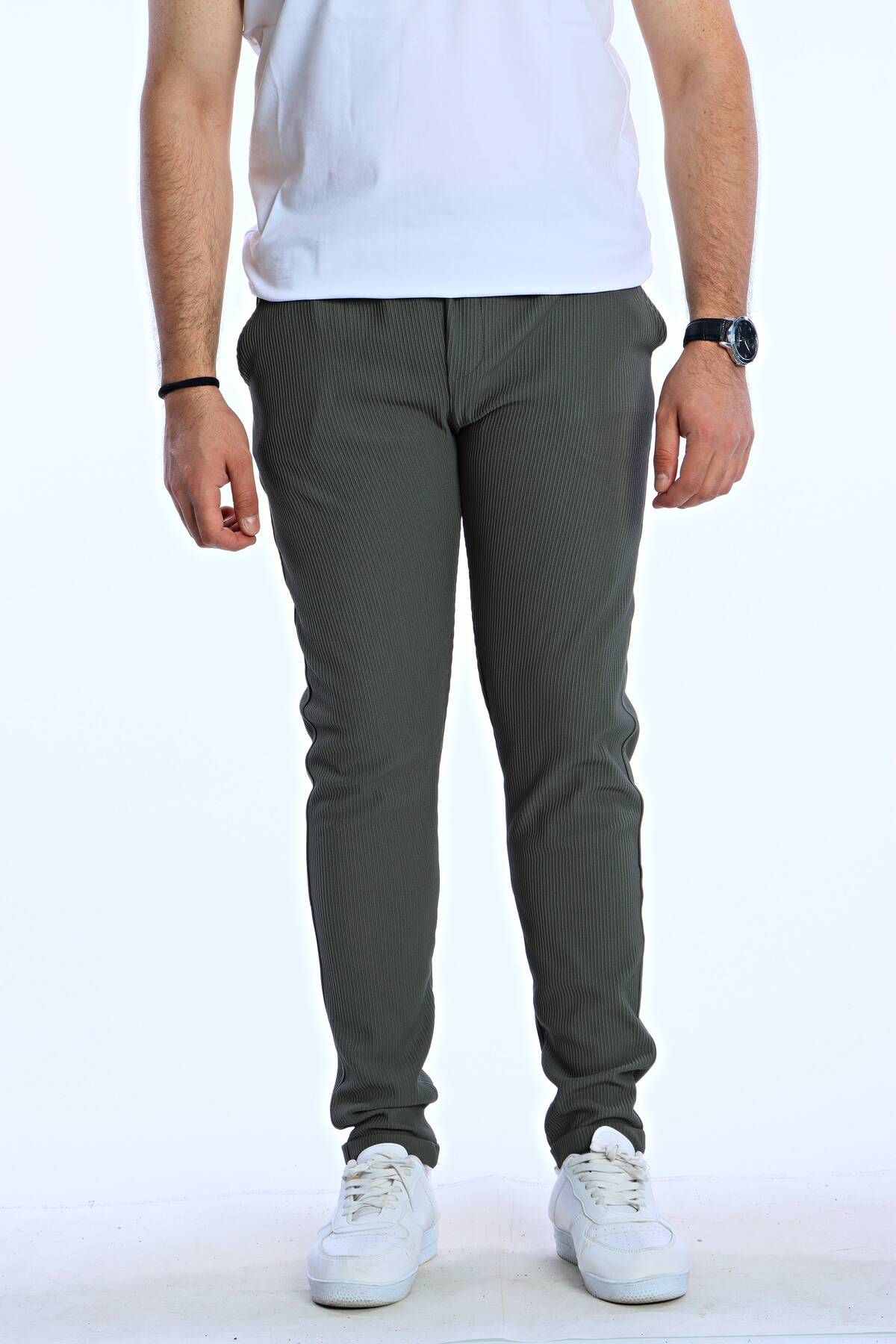 eg38 Jamper Düğmeli Jogger Haki