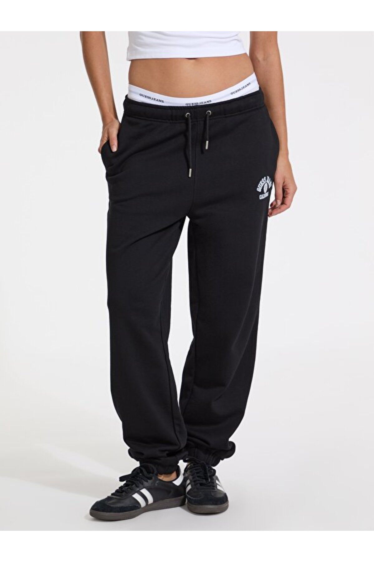 Guess Jeans Pants Iconic Kadın Regular Fit Pantolon