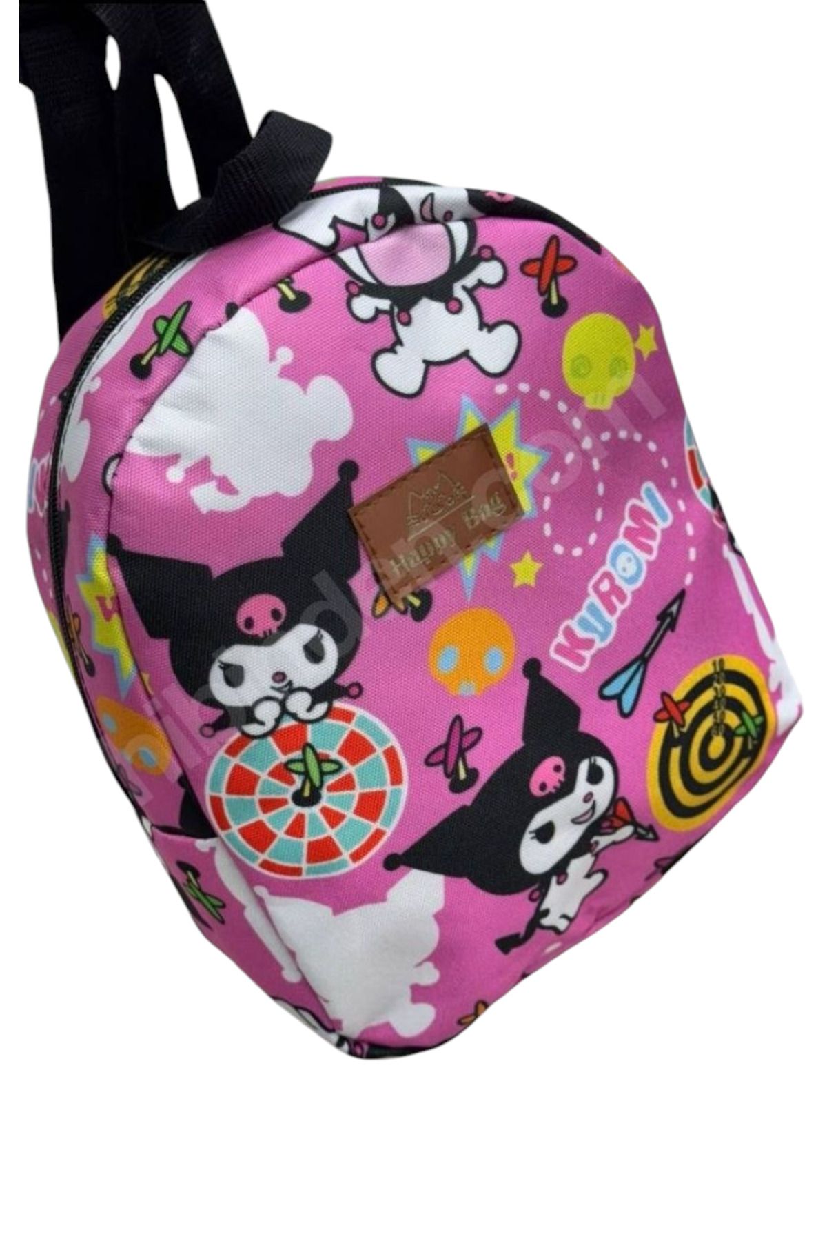 DerinHome Kuromi Anime Karışık Renk Mini Çocuk Çantası Kreş Anaokulu Sırt Çantası