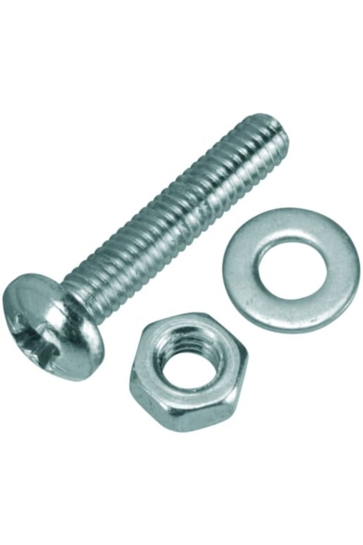 labshop41 YSB M3x8mm Vida , Somun ve Pul Takım x 10 Takım (rf133)