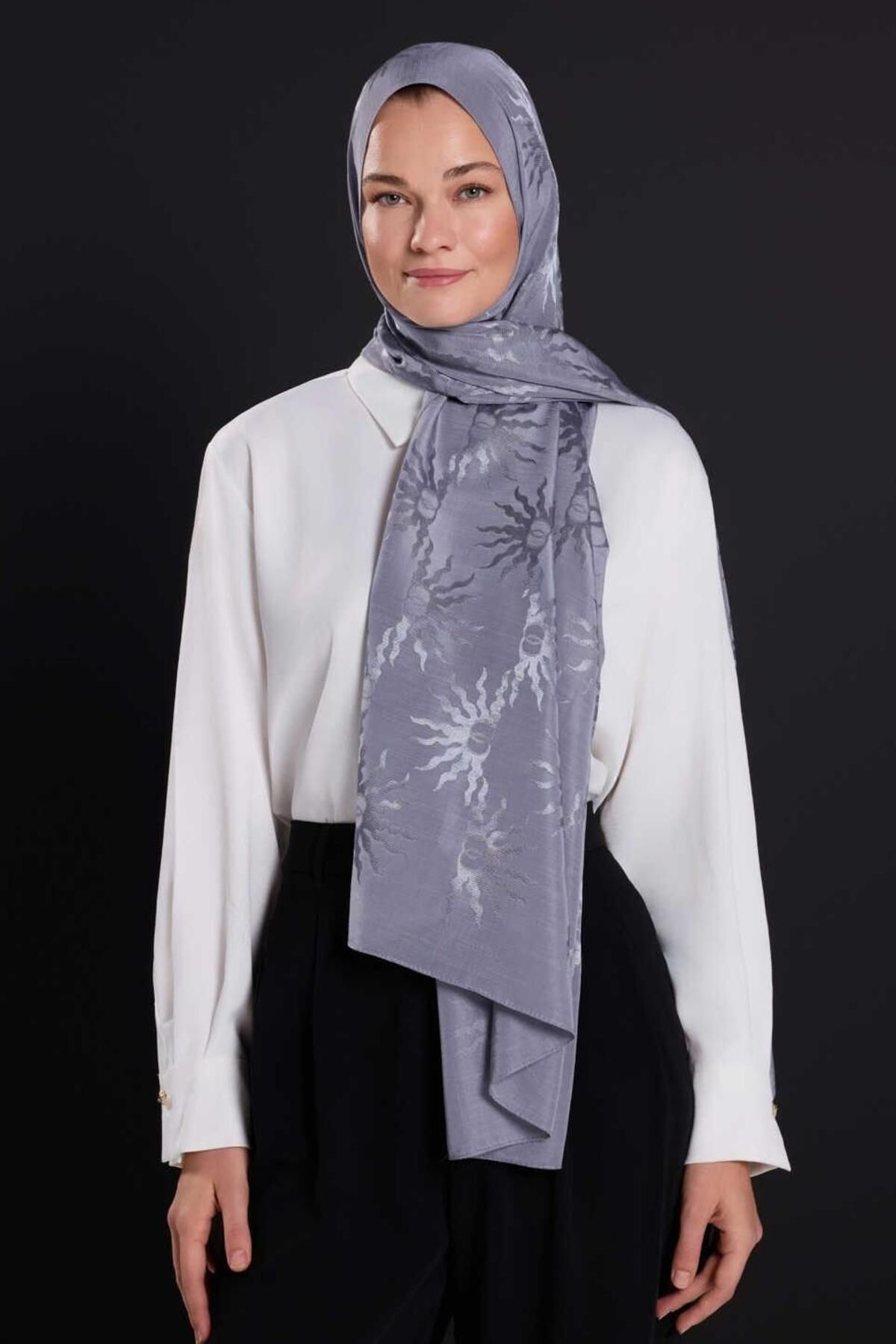 Imannoor İmannoor Güneş Doğarken Shiny Jakar Şal 70x200