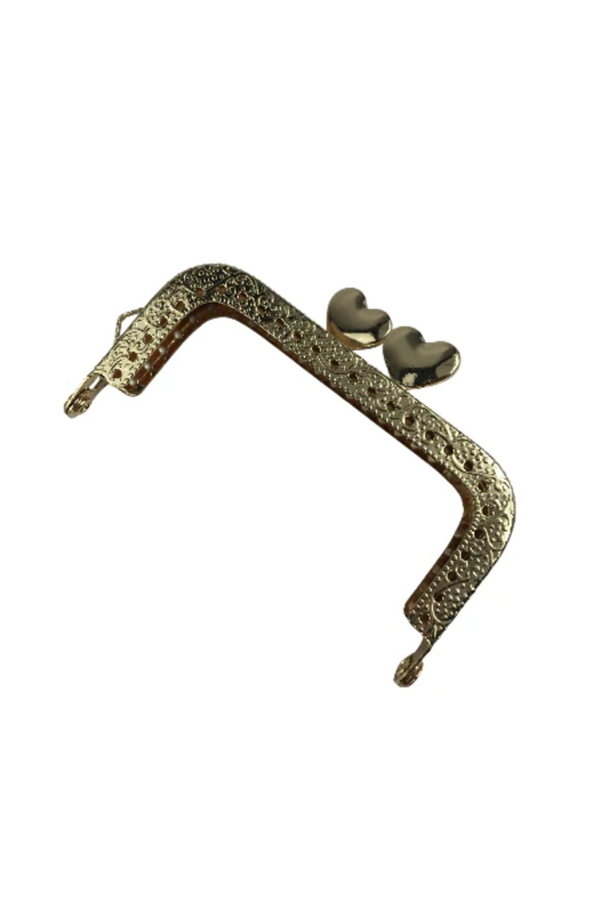 Emir Yün ve Hobi Malzemeleri Kalpli Metal Cüzdan Bursu Kavisli (8 cm / 10 cm) – Cüzdan Klips Aksesuarı