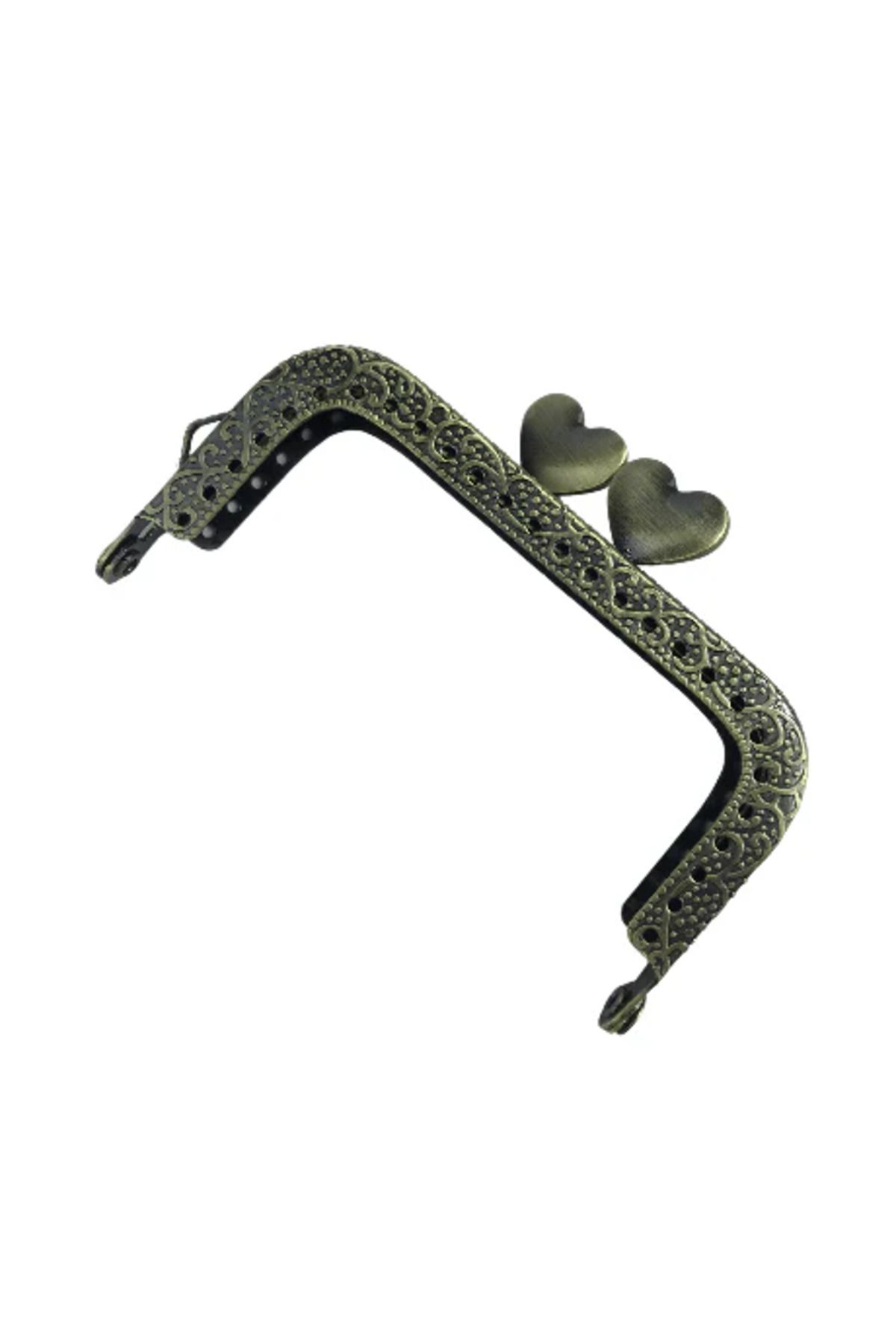 Emir Yün ve Hobi Malzemeleri Kalpli Metal Cüzdan Bursu Kavisli (8 cm / 10 cm) – Cüzdan Klips Aksesuarı