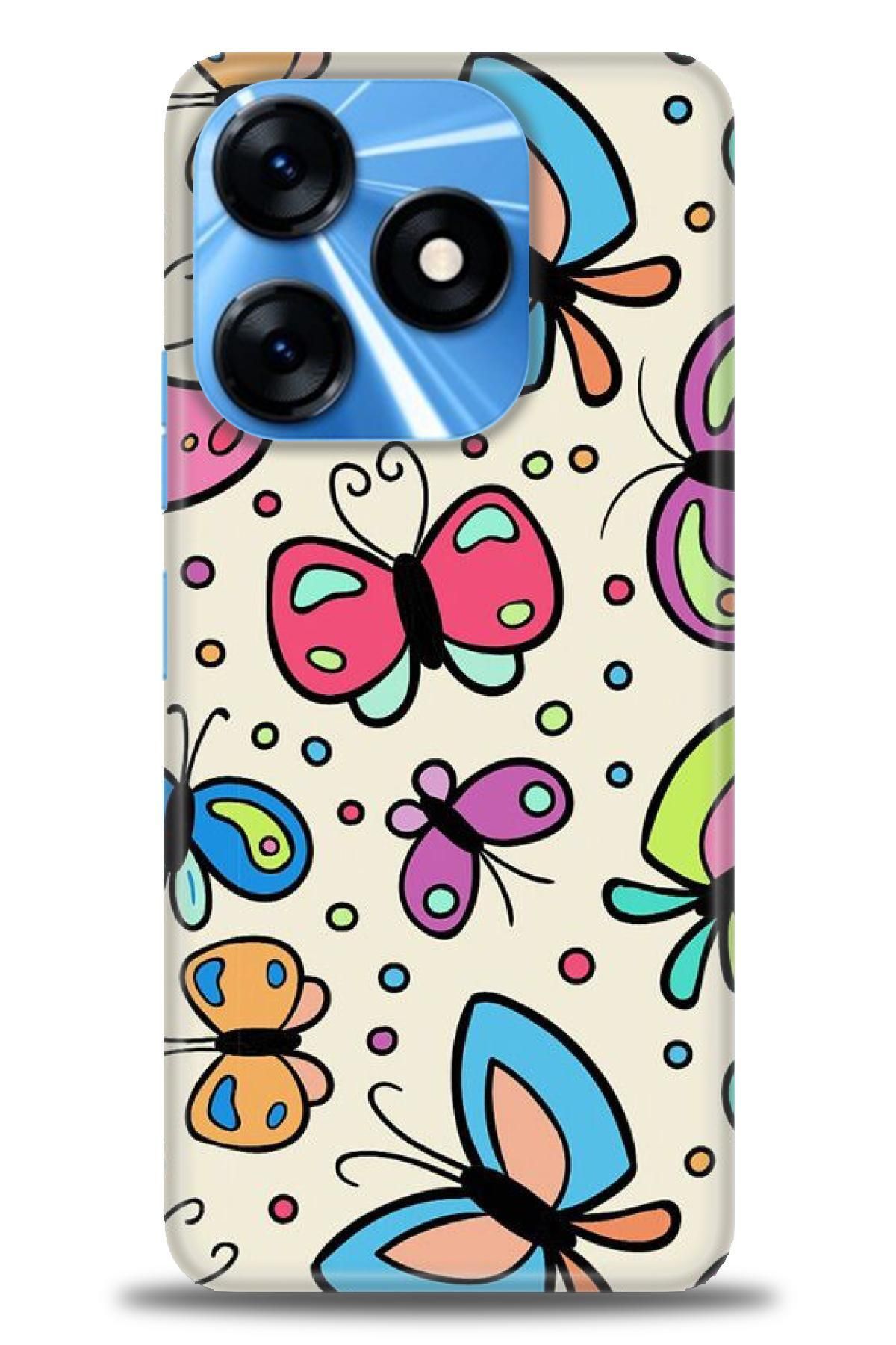 TECNO Spark 10 4G / 10C İle Uyumlu HD Baskılı Kılıf - Karışık Seri - 814