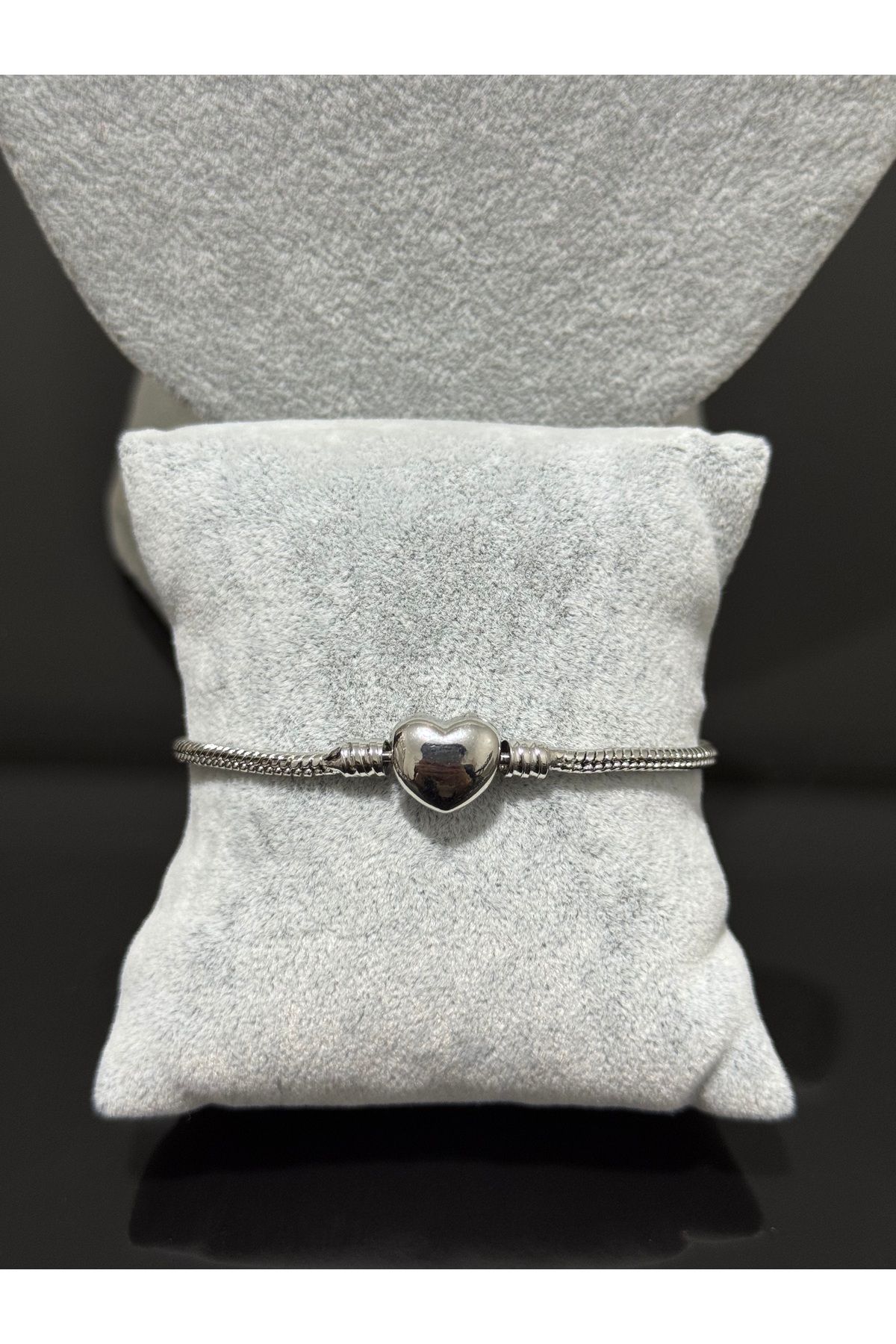 XUPING JEWELRY 316L kalp detaylı çelik charm bileklik paslanmaz kararmaz