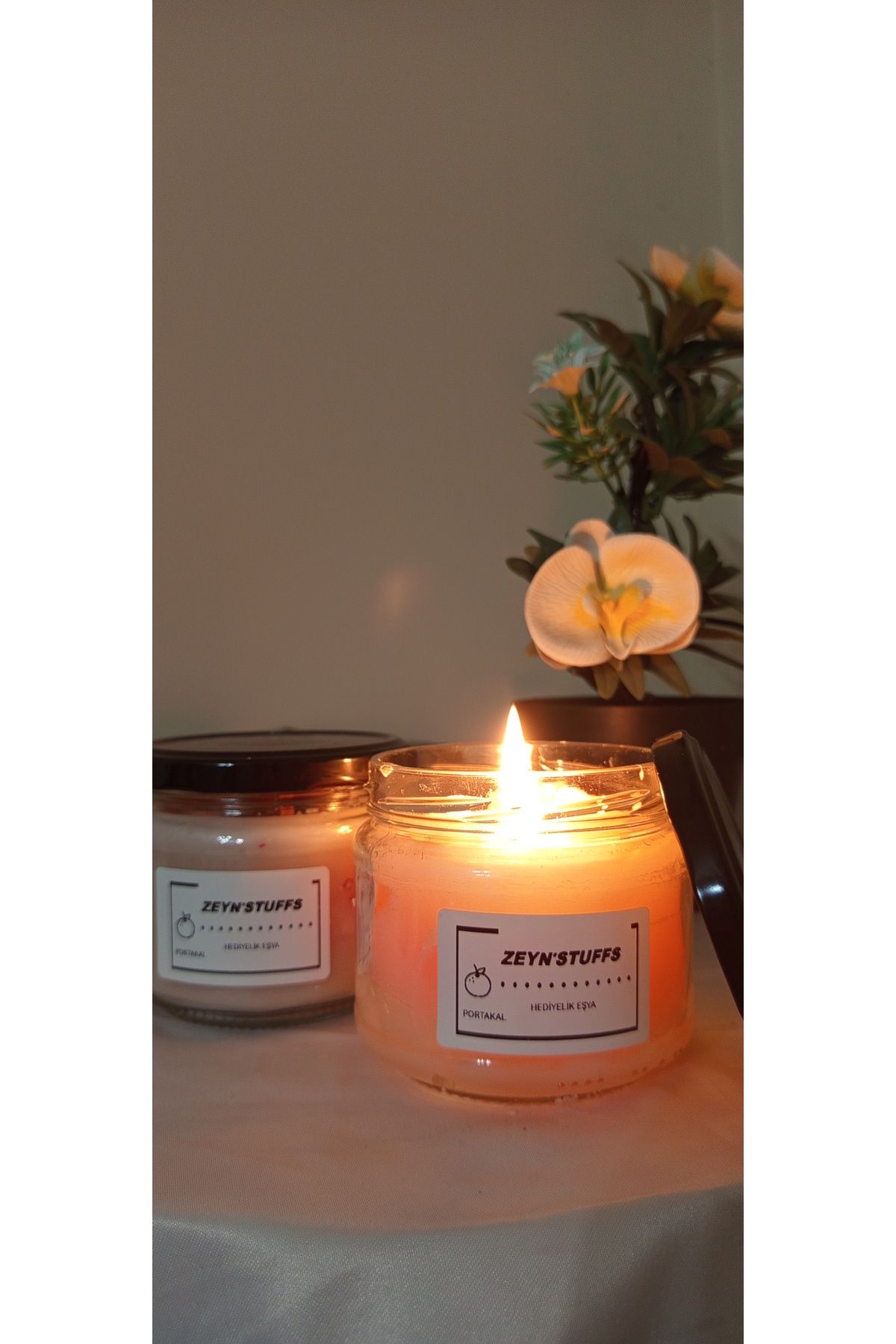 ZEYNSTUFFS HEDİYE EŞYA Kokulu Kavanoz Mum