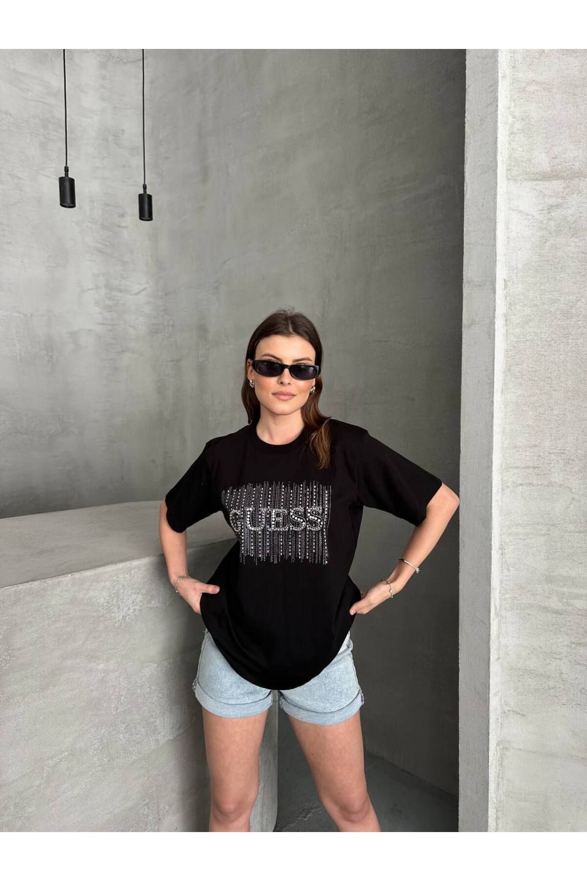 asur boutique Asur Butik Kadın Bisiklet Yaka Tişört