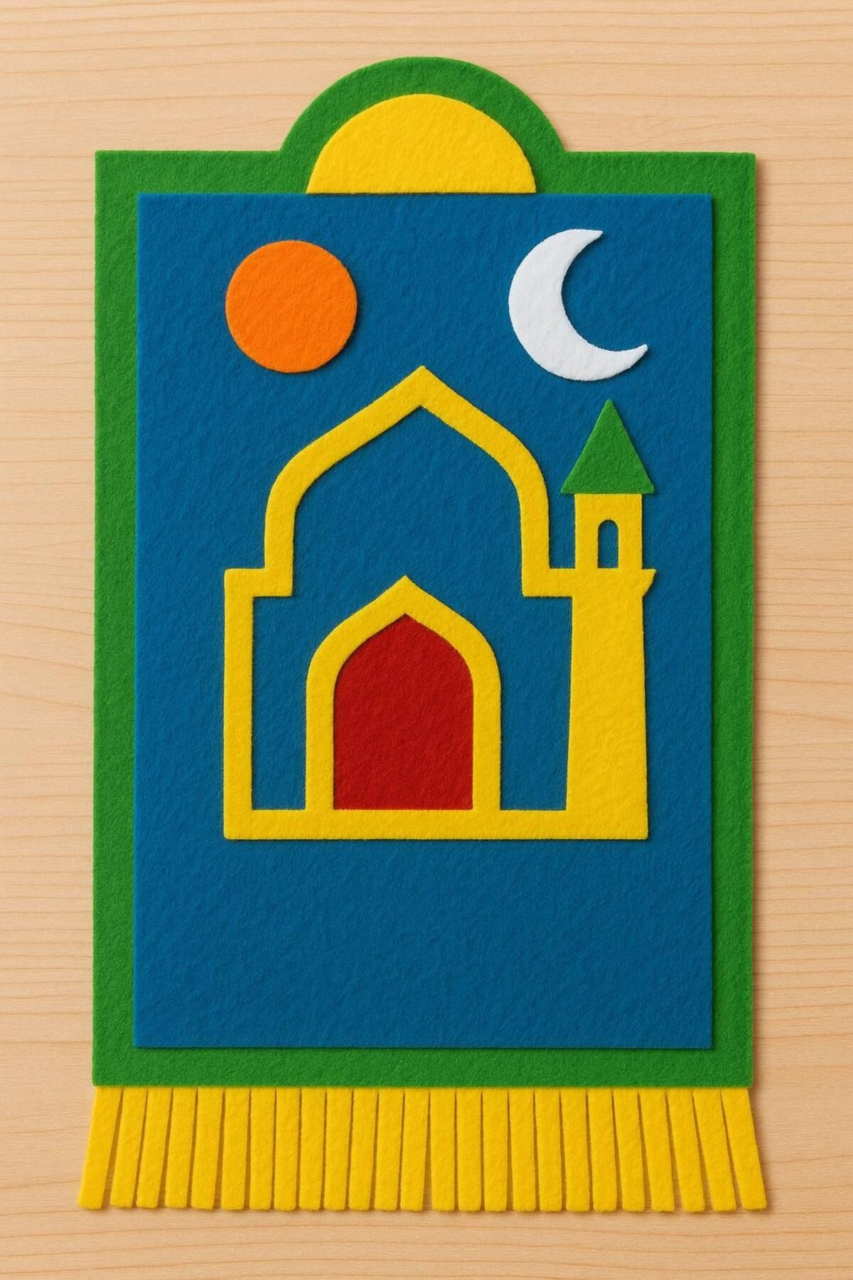 Self Power Yüksek Kaliteli Keçe Çocuk Seccadesi - 50x80cm
