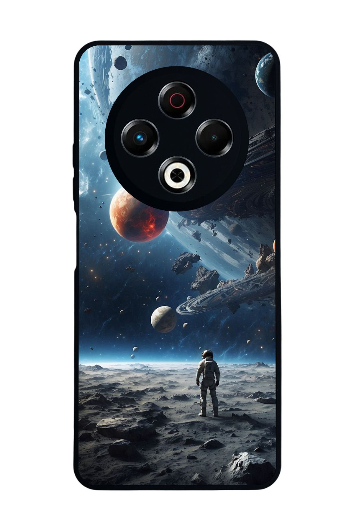 TECNO Spark 30 Uyumlu Mat Siyah Kılıf – Yumuşak Silikon, Koruyucu, Şok Emici Kapak