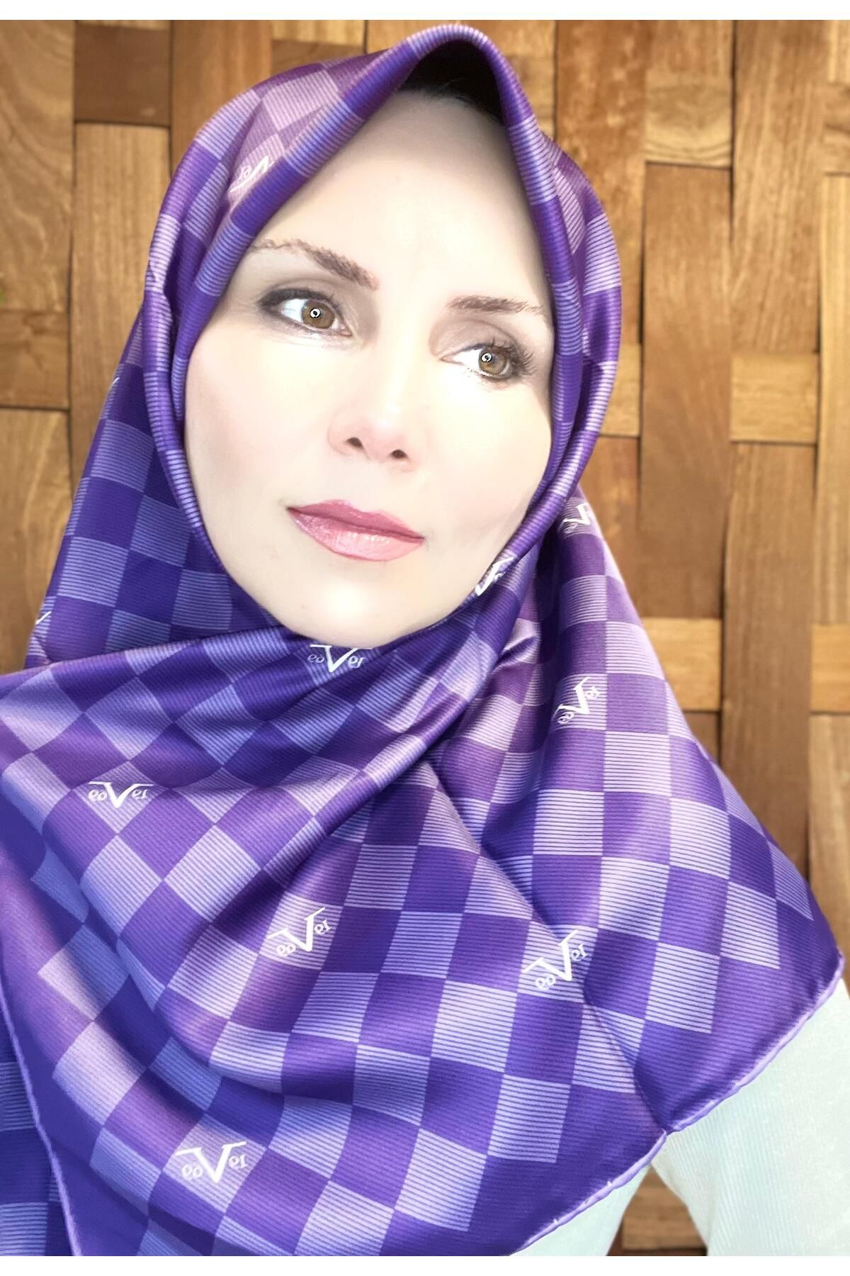 The Message Lüks Seri Twill İpek Eşarp | Özel Tasarım Gold Desenli Premium Koleksiyon