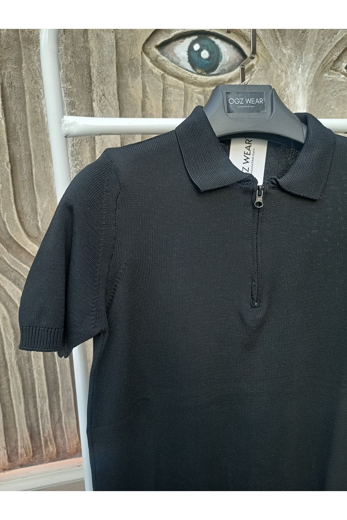 Scornic Ogz Wear Basic Premium Pamuklu Femuarlı Polo Yaka Örme Triko Tişört