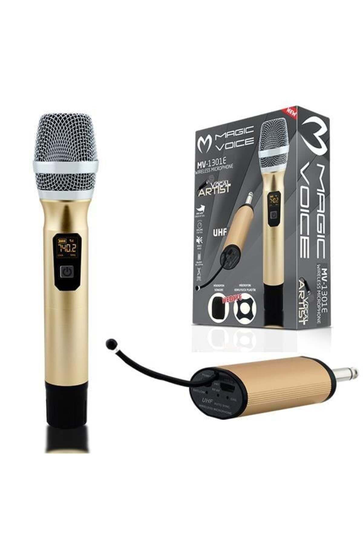 Roses Store Magicvoice Mv-1301E Uhf Ekranlı Kablosuz 1 El Telsiz Mikrofonu