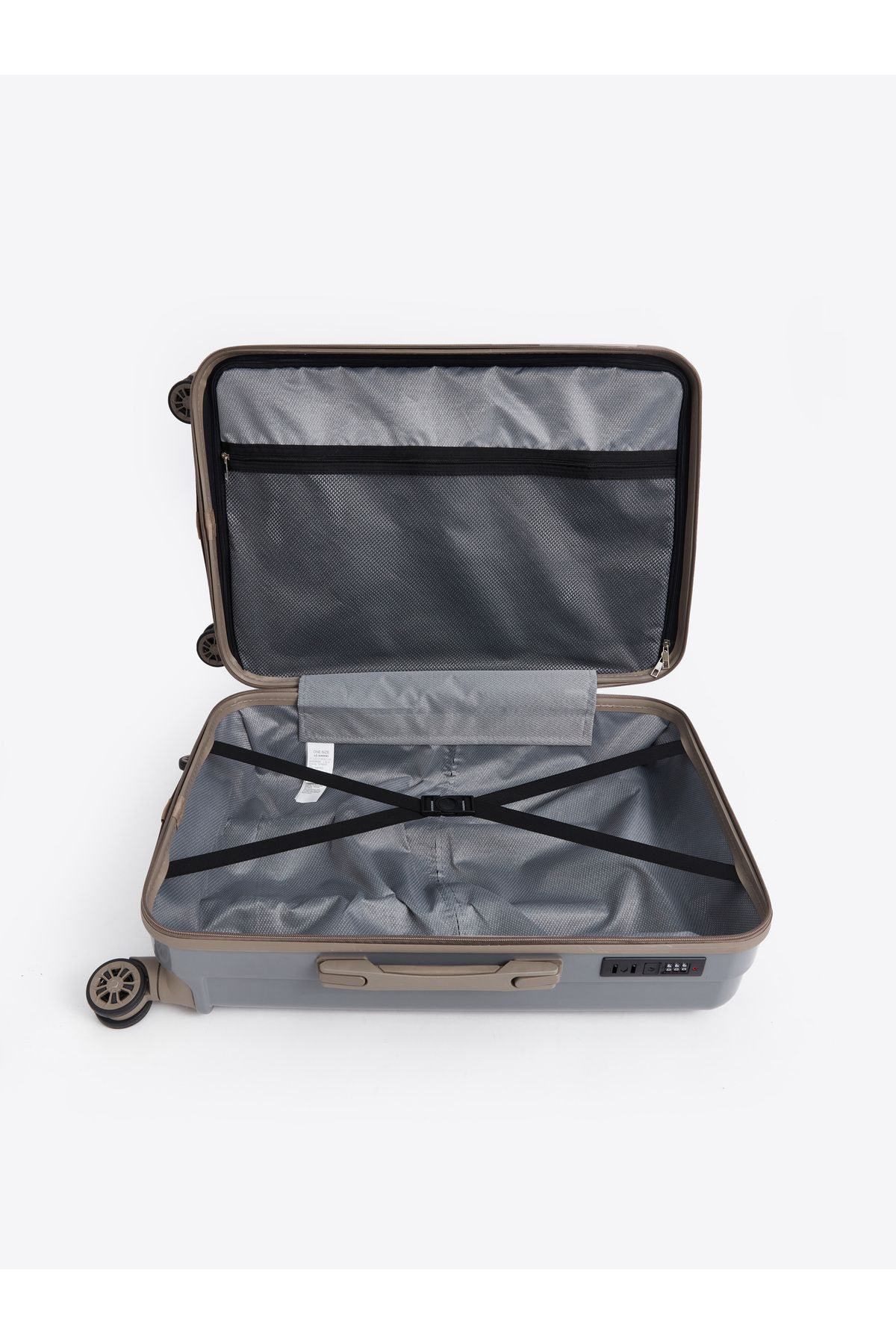 LC Waikiki-Medium Size Suitcase with Printed Lock Detail 3