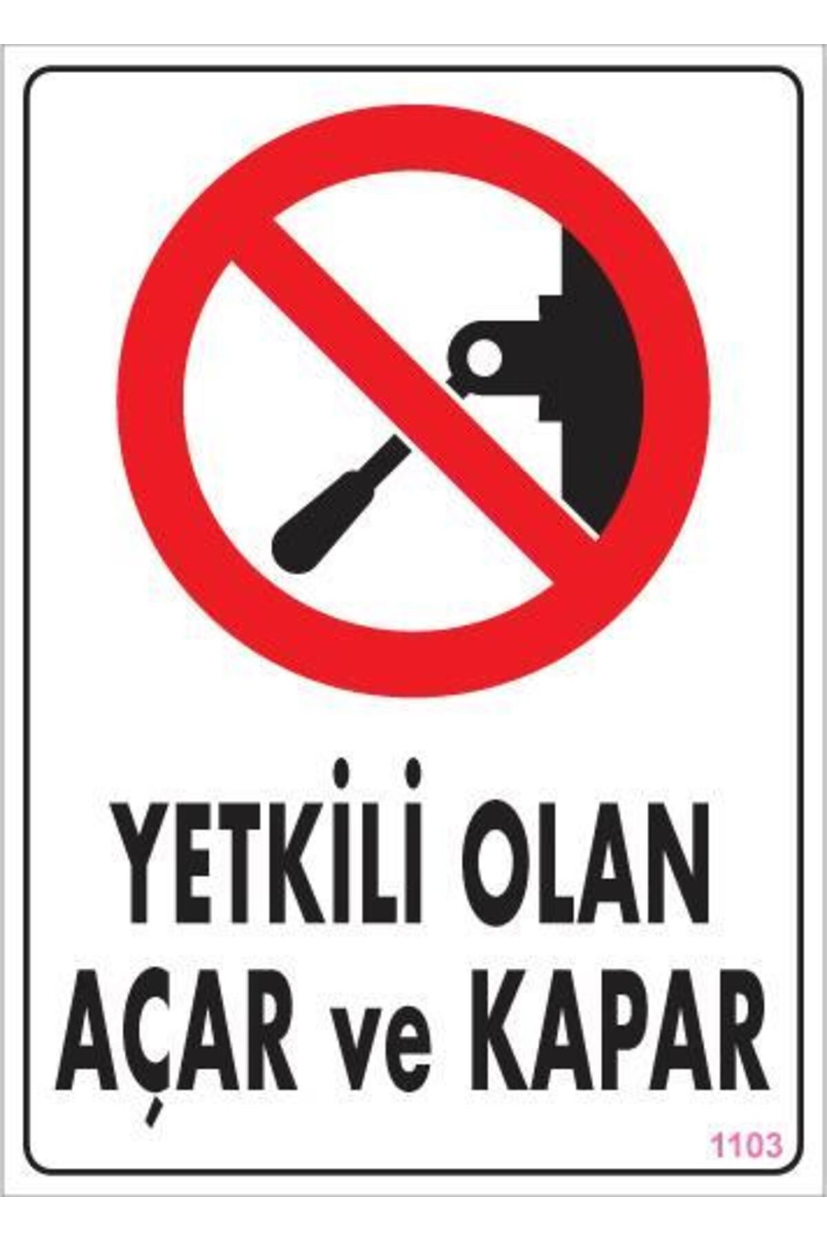 Toptan Bulurum Yetkili Elektrik Uyarı Levhası 25x35 KOD:1103
