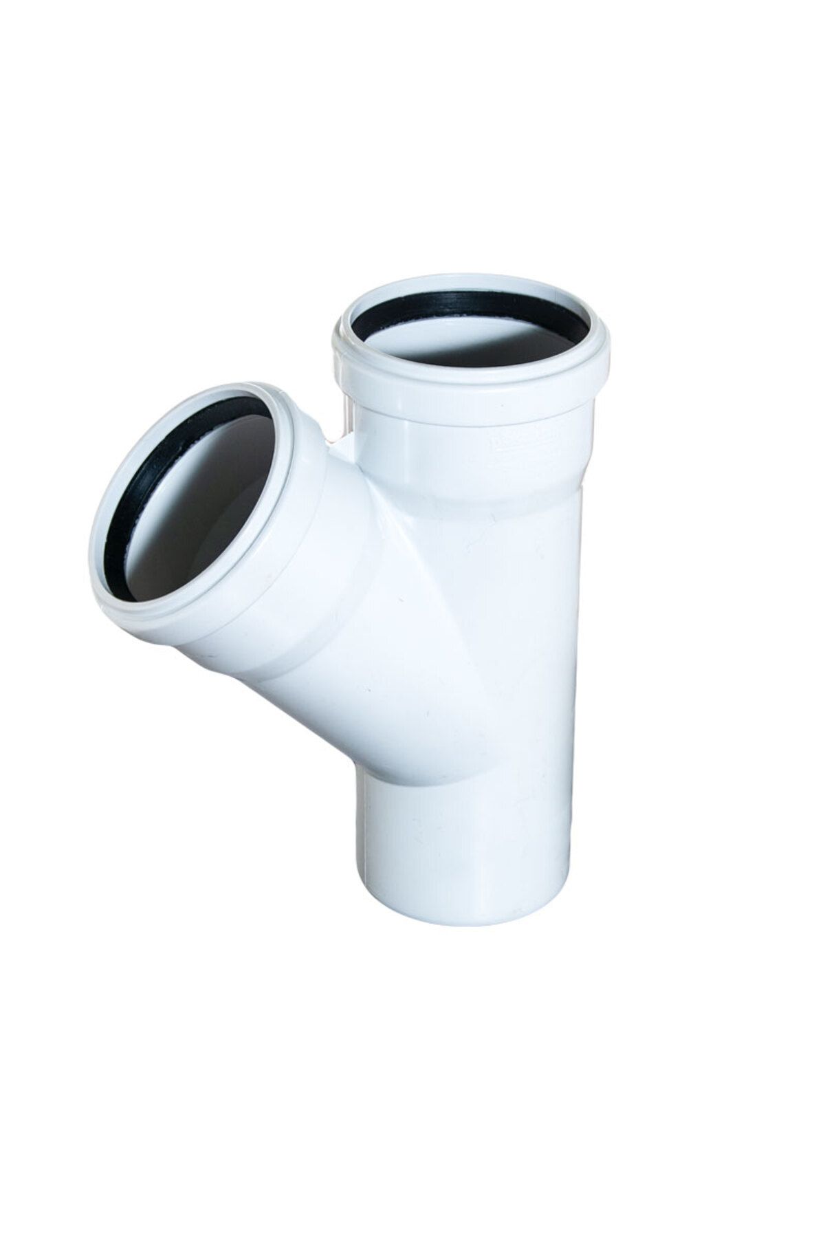 Toptan Bulurum Pvc Atık Su Borusu 110x50 Tek Çatal 45 Derece 10 Adet