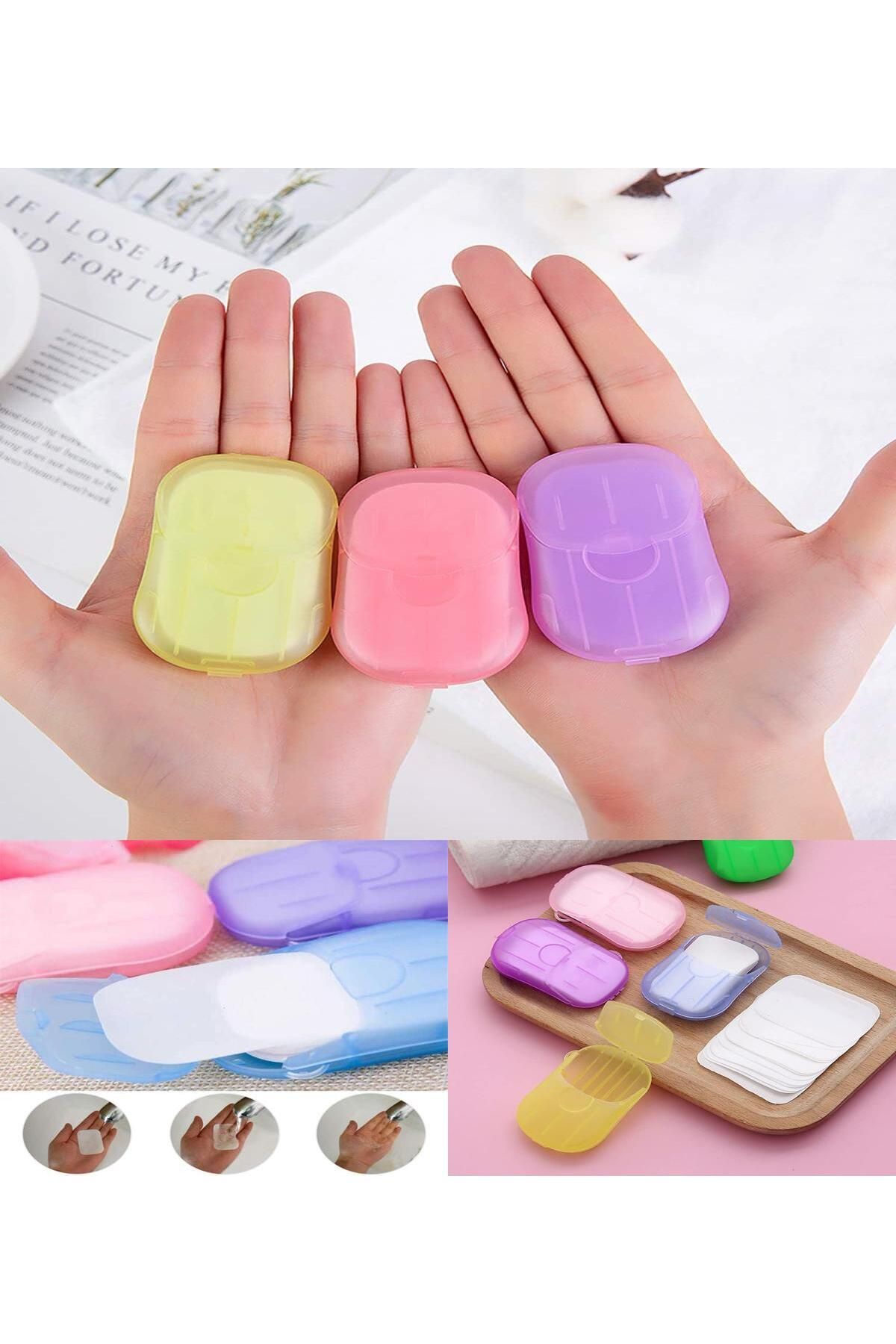 Midday 🧼 Mini Yaprak Sabun Seyahatlerde, Okulda,Günlük Temizlikte Her An Yanında 80'li Seyahat Kağıt Sabun
