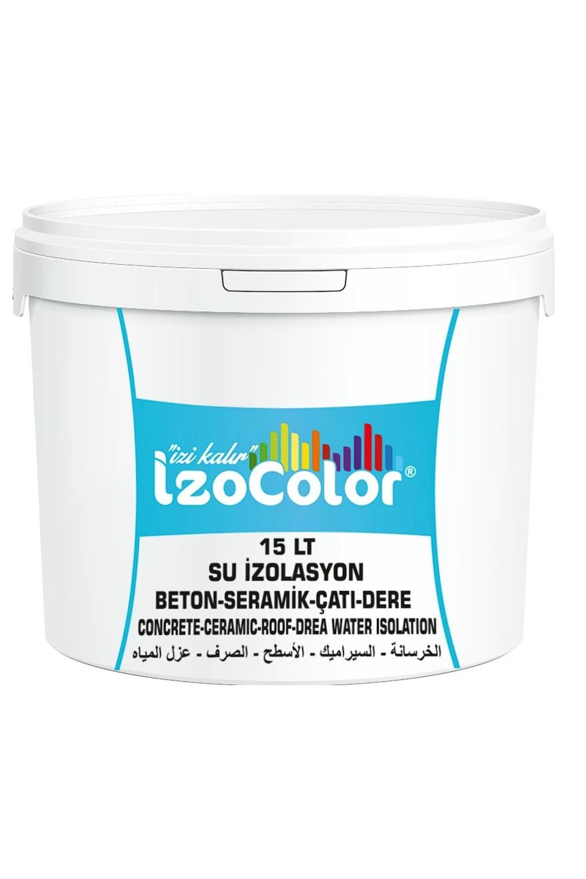 Toptan Bulurum İzocolor Su Yalıtımı İzolasyon 15 Lt Yüksek Uv Dayanımlı Solventsiz Silikon Katkılı
